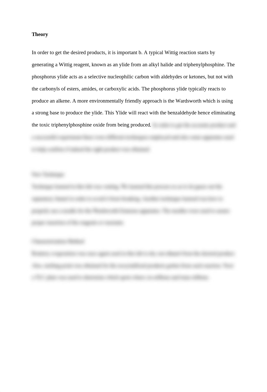 Wittig Reaction Lab Report.docx_d7sxjqx6dzd_page4