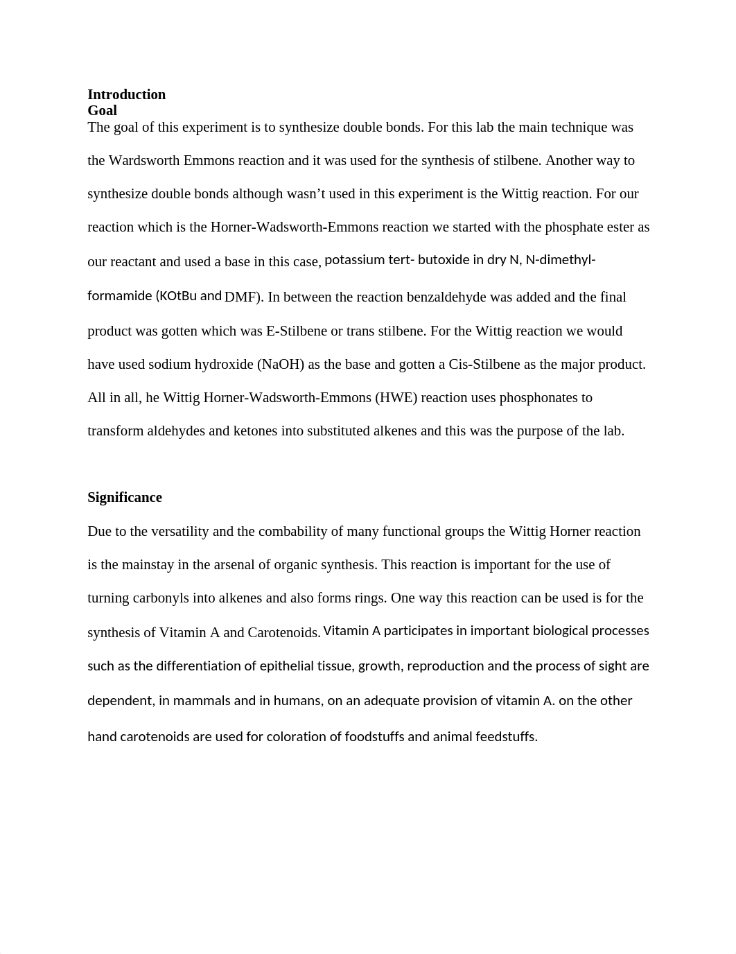 Wittig Reaction Lab Report.docx_d7sxjqx6dzd_page2