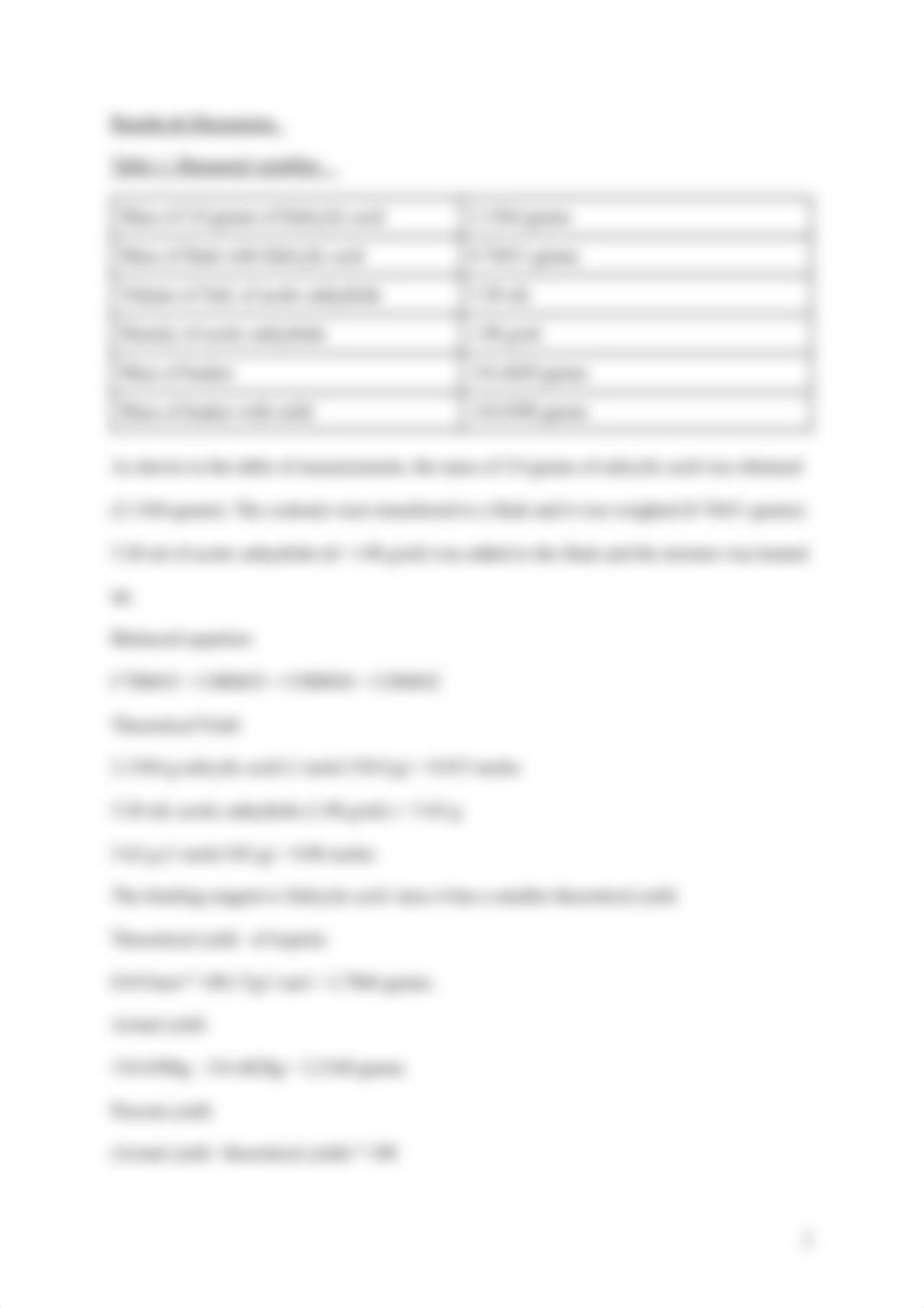 Lab Report_ The Synthesis of Aspirin.pdf_d7sxv7okoim_page3