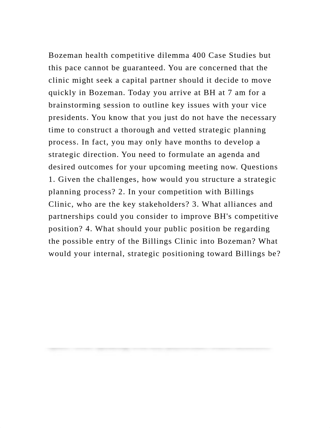 Bozeman health competitive dilemma 400 Case Studies but this pace ca.docx_d7sy1y9g125_page2