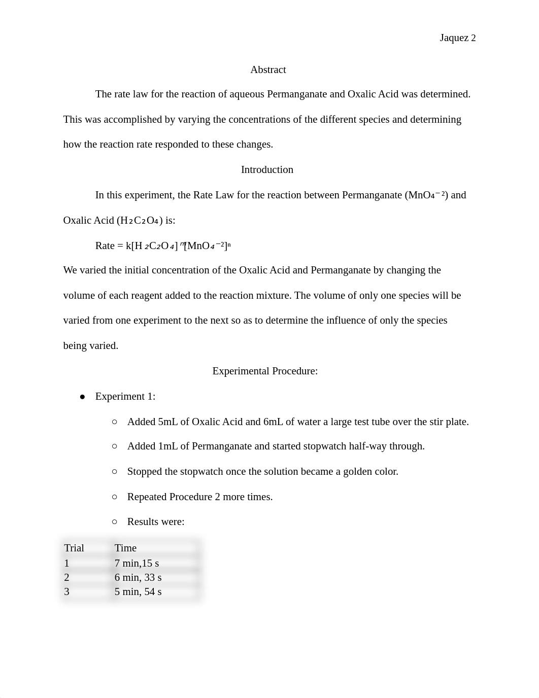 Determination of the Rate Law for the Oxidation of Oxalic Acid by Permanganate.pdf_d7t8h8zq5yp_page2