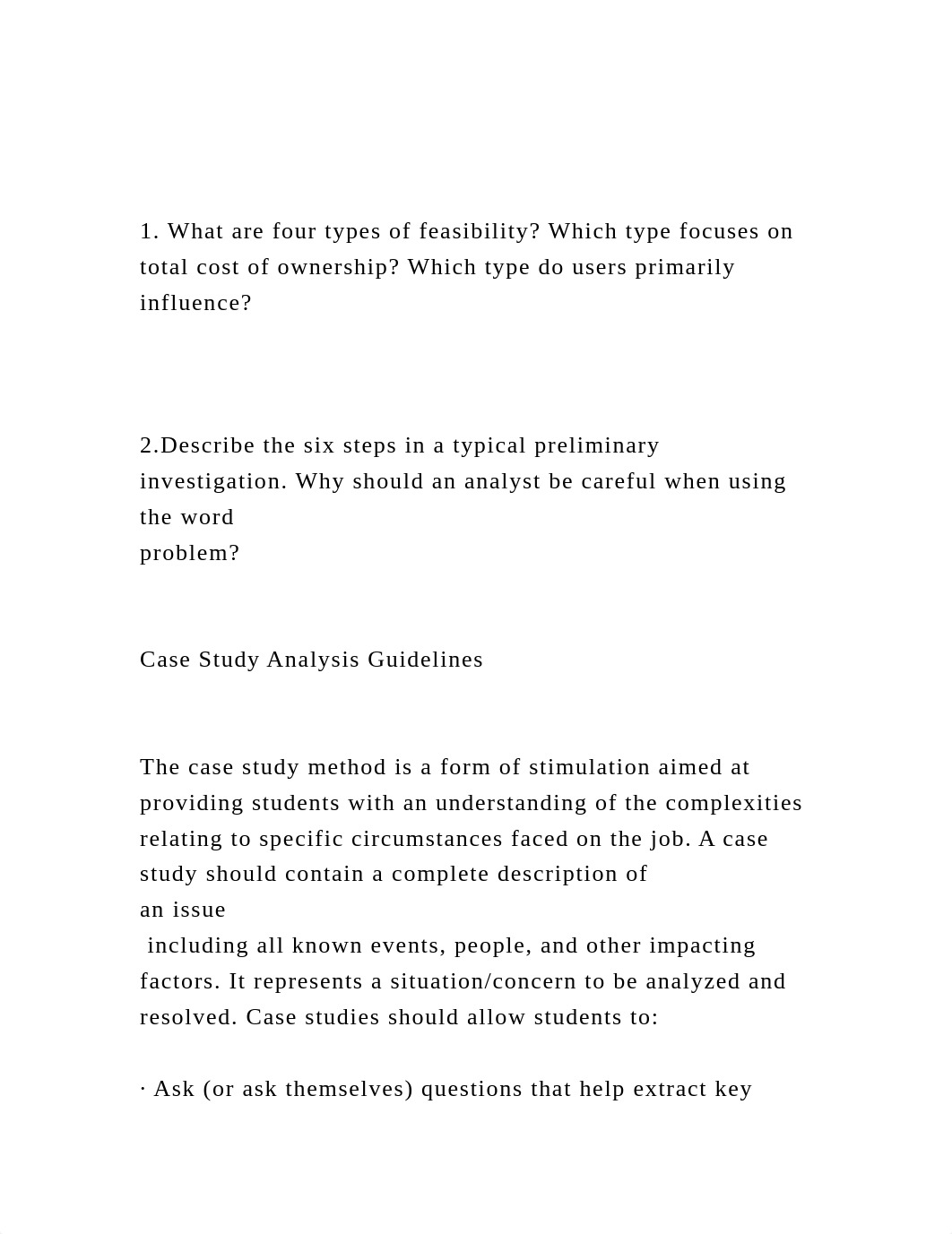 1. What are four types of feasibility Which type focuses on tot.docx_d7t8o1n6bau_page2