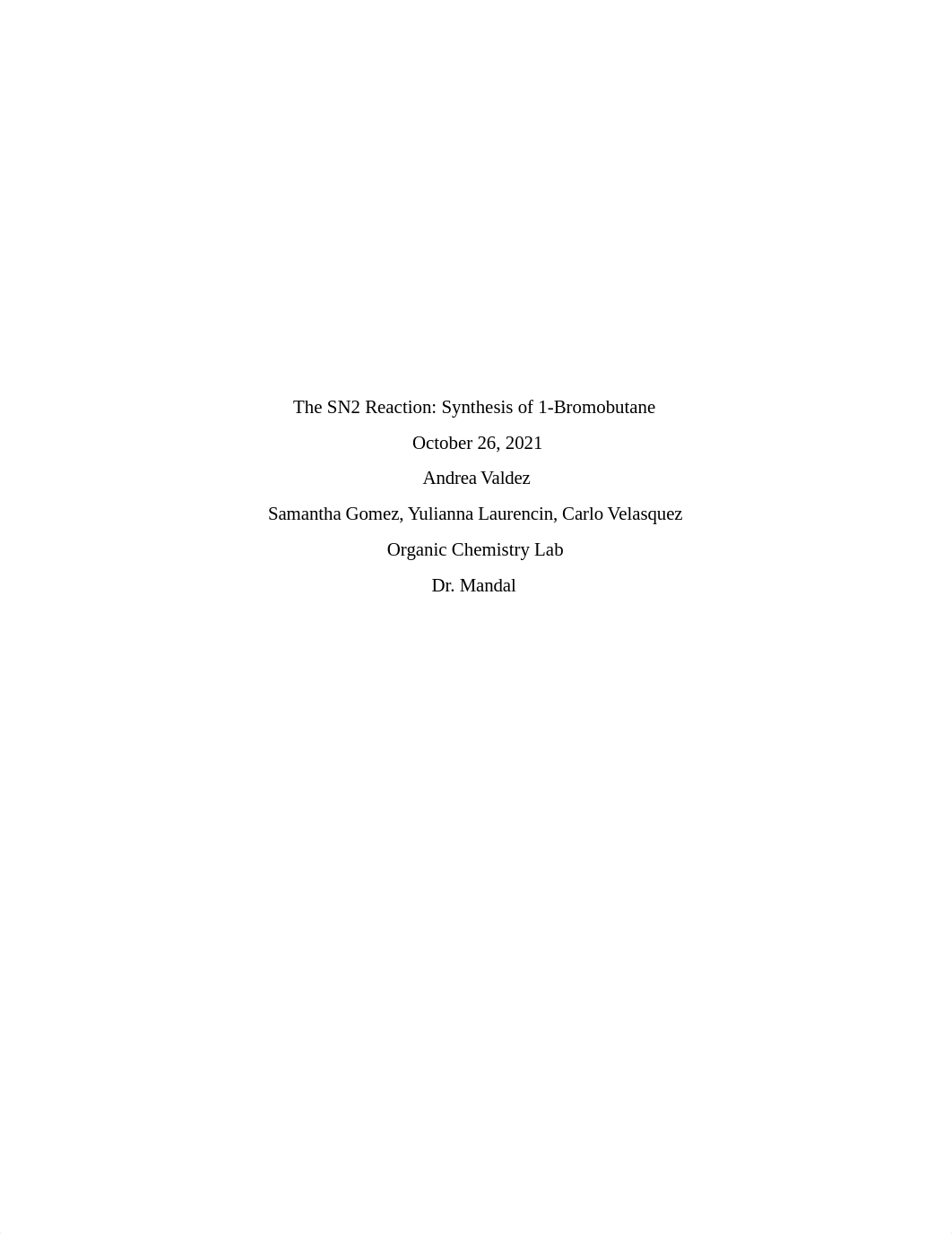 The SN2 Reaction Lab Report.docx_d7t8vw8cmci_page1