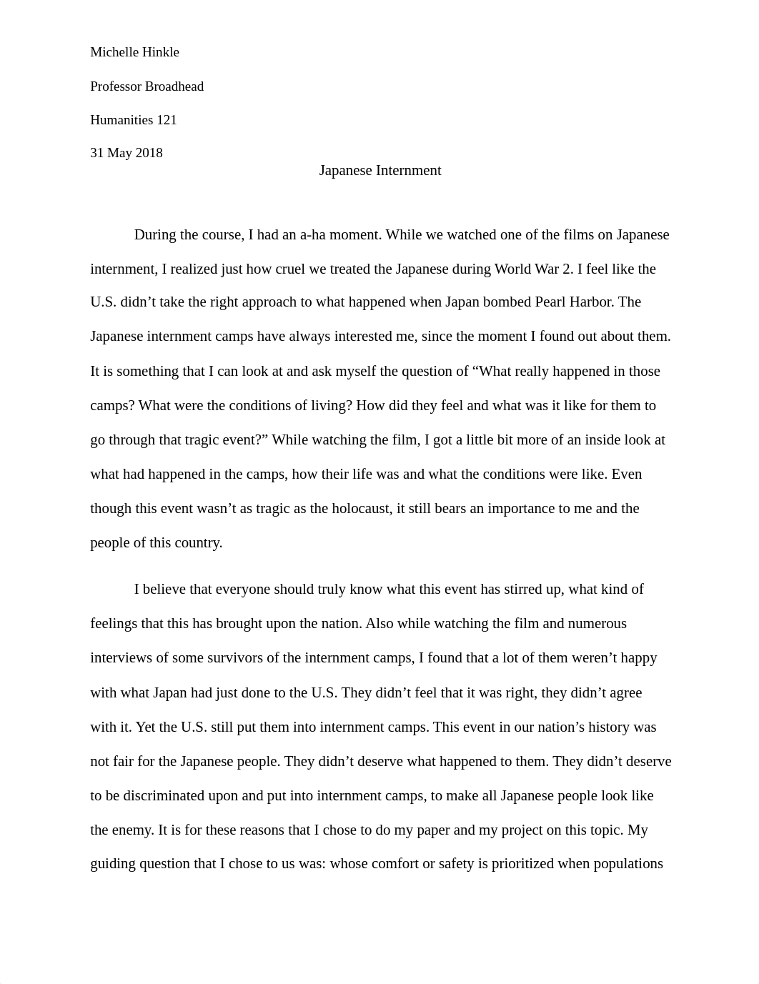 Japanese Internment essay for Humanities 121 (project).docx_d7thywgccog_page1