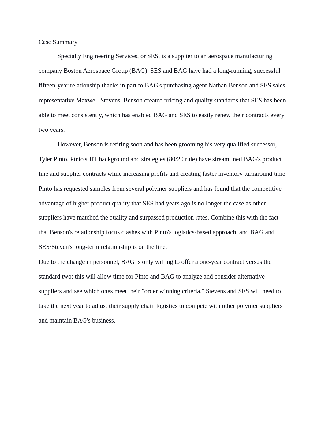 LOG 215 Specialty Enginerring Case Study.docx_d7tkkgz5hnp_page1