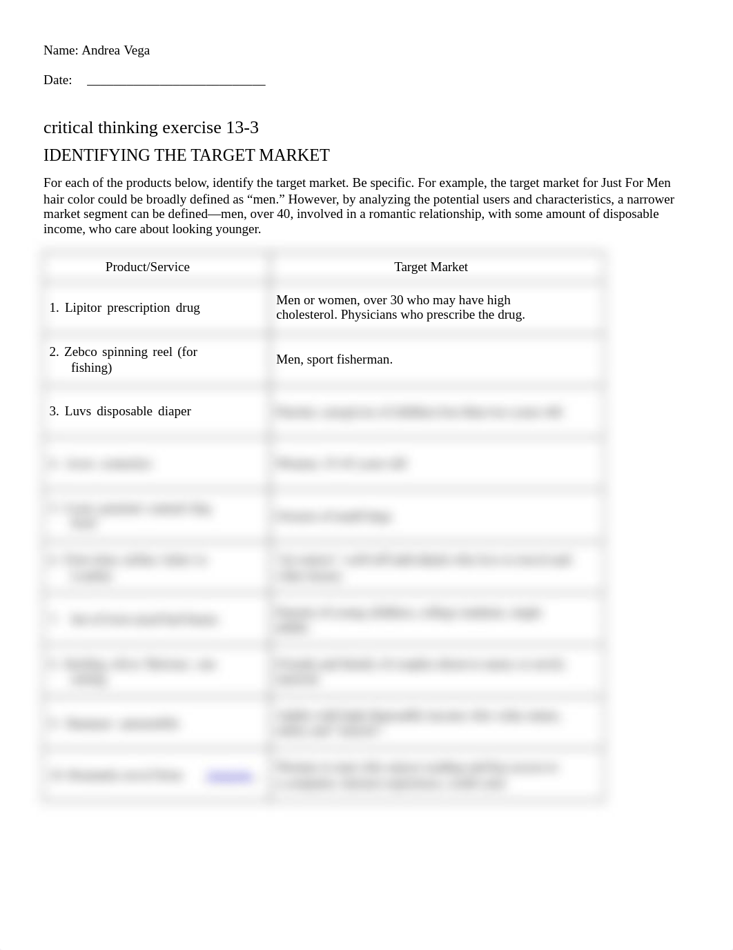 Critical Think 13.3 - Target Market - STUDENT.docx_d7tmk5ur3z7_page1