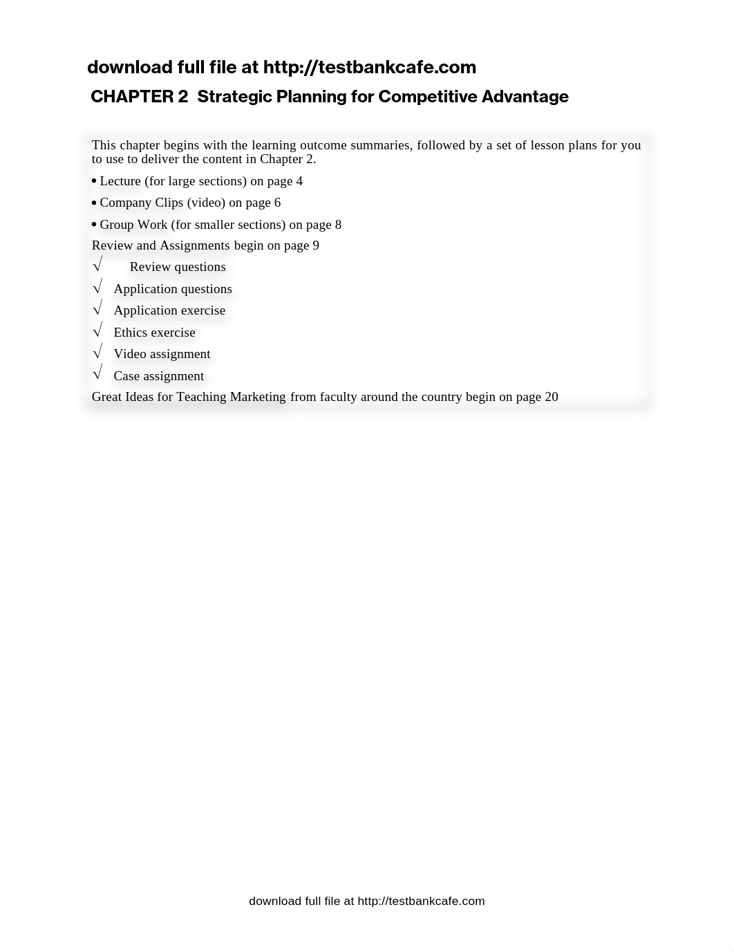 Solution Manual for MKTG 8 8th Edition Lamb, Hair, McDaniel_d7tqbqu60pf_page1