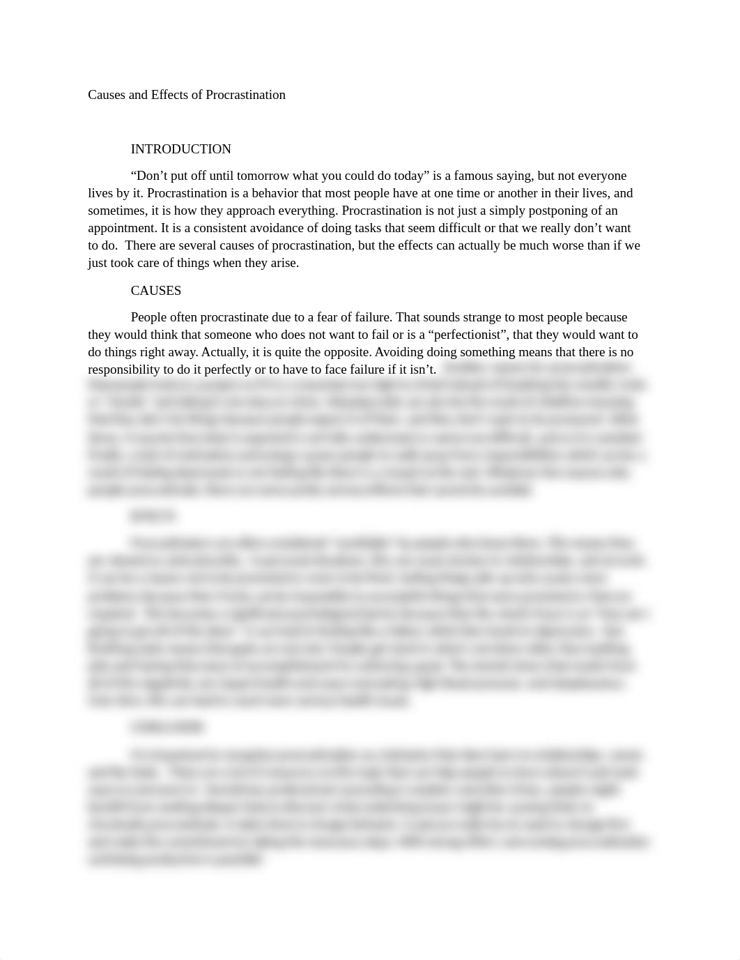 Causes and Effects of Procrastination - 4 paragraphs.docx_d7uf4gcgavx_page1