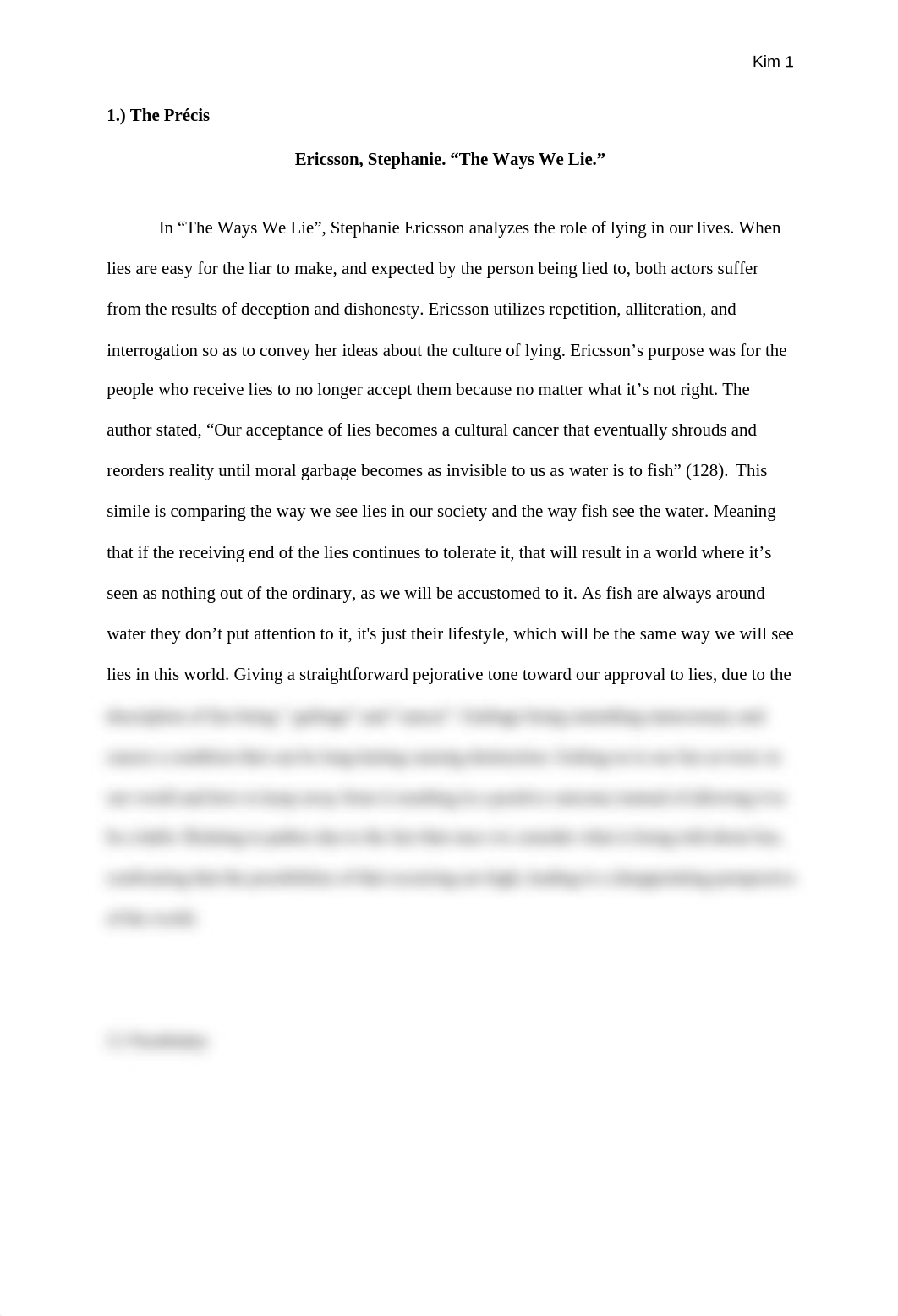 Precis #9  - The Ways We Lie by Stephanie Ericsson - Kim, Dong Min.docx_d7ulawzpswr_page1