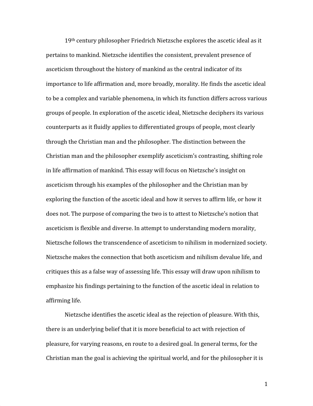 Short Essay - "Friedrich Nietzsche on the Ascetic Ideal"_d7ulf9k2y6t_page2