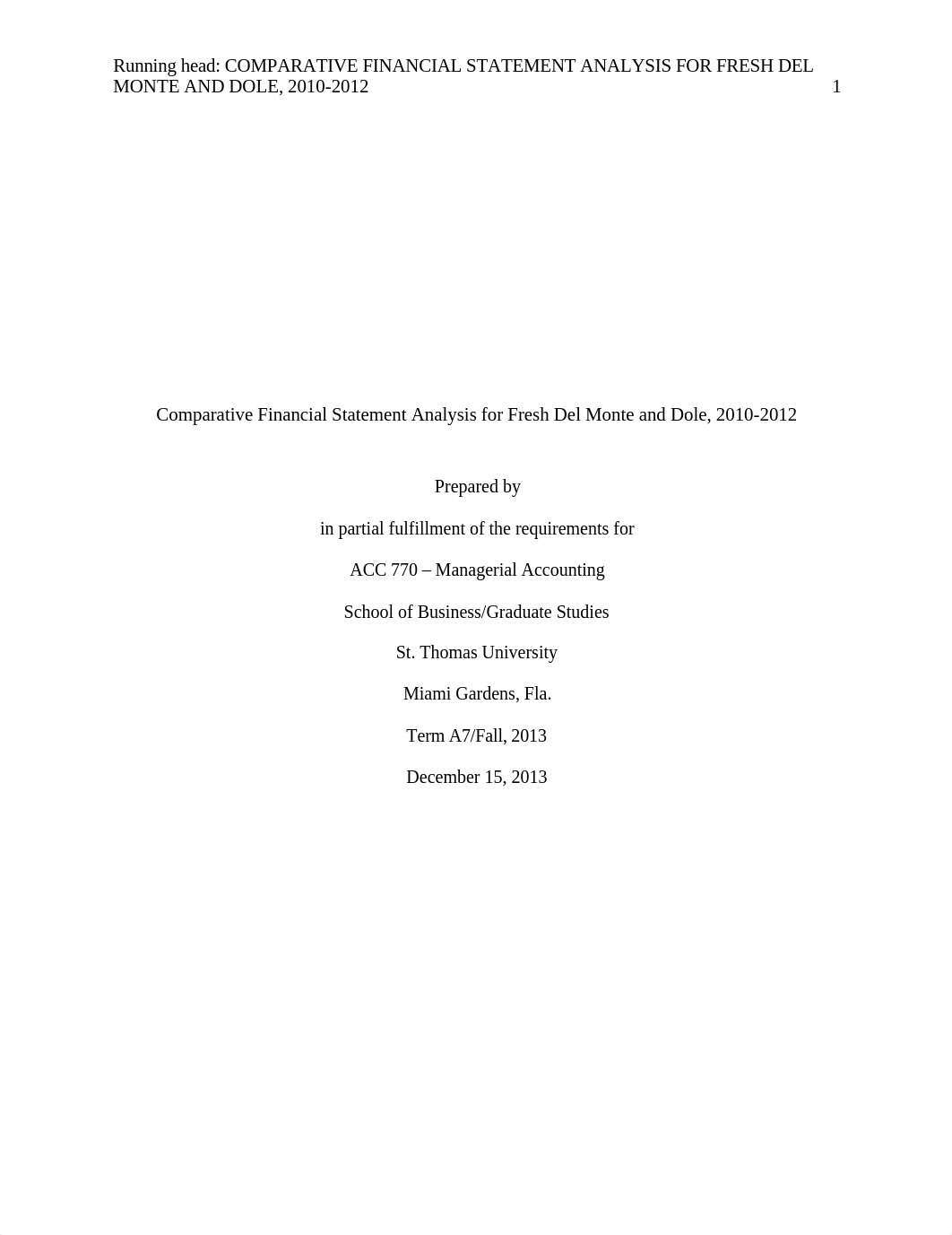 comparative financial statement analysis for Fresh del monte and dole_d7ulp72gyr4_page1