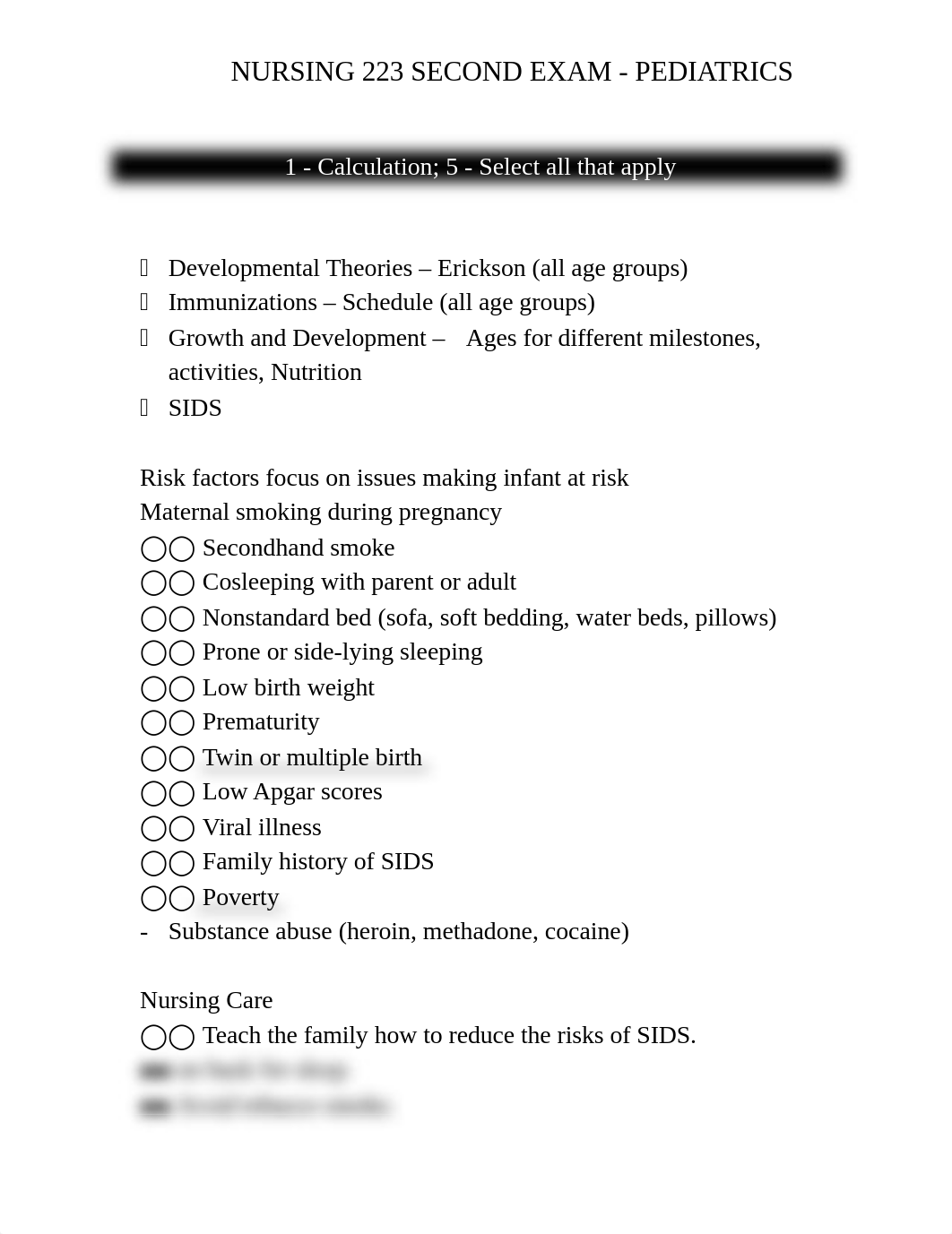 NEW Blueprint Exam 2 pediatrics spring HFSN.doc_d7unc1l9l12_page1