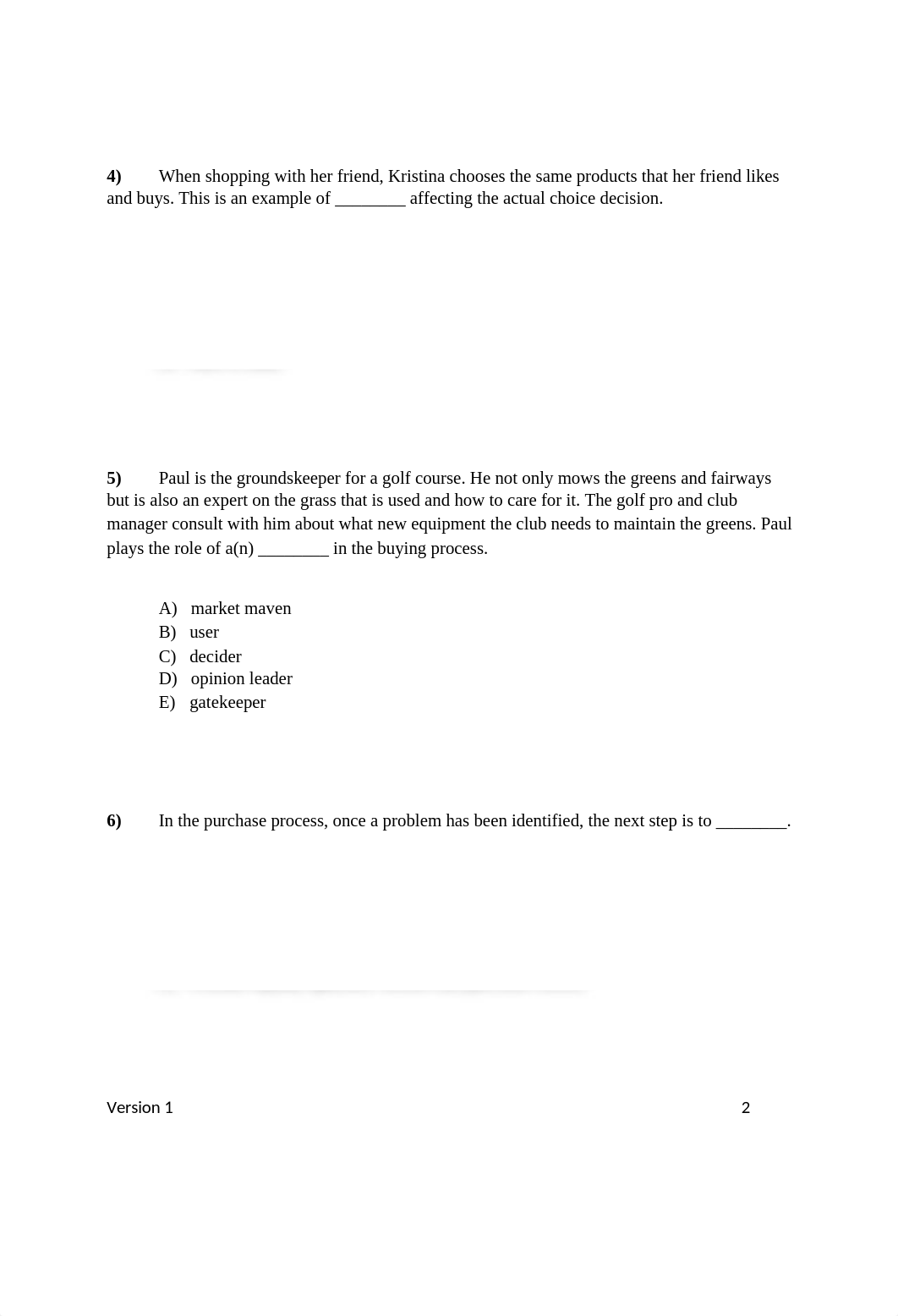 MKT 531 Exam Two Sample Questions.docx_d7uo8zmw66q_page2