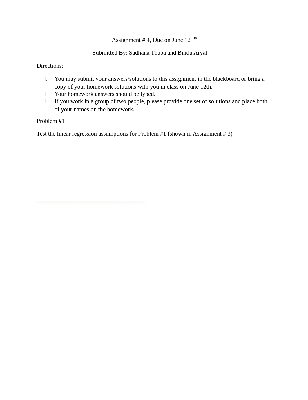 Ass#4 Due on June 12 Chi-square Logistic regression_thapa_Aryal.docx_d7uqikw5kg4_page1