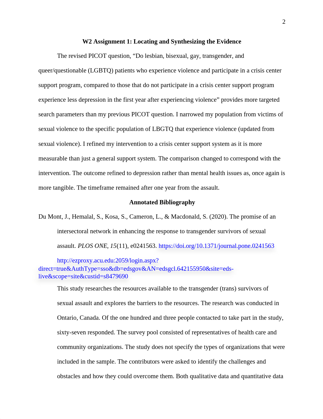 E. Wolf W2 Assignment 1 Locating and Synthesizing the Evidence1.docx_d7uy7mngp9e_page2