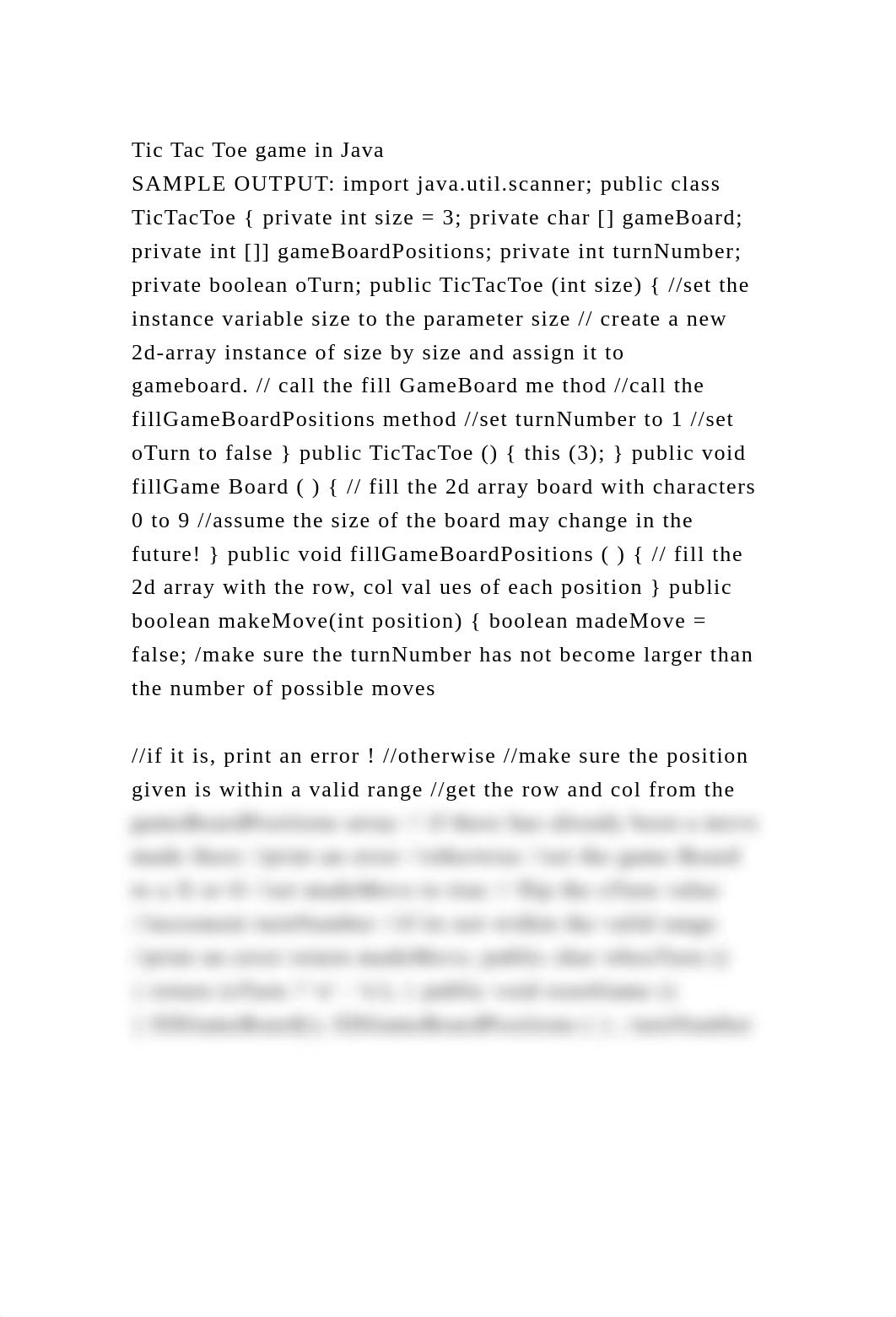 Tic Tac Toe game in JavaSAMPLE OUTPUT import java.util.scanner; p.docx_d7v0nsw5i7a_page2