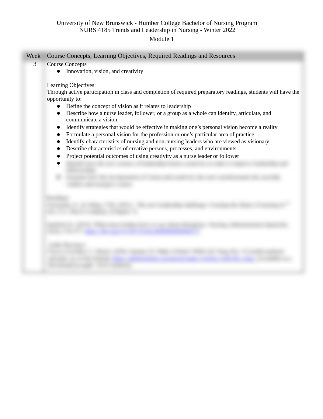 NURS 4185 - Course Concepts, Learning Objectives, Required Readings W22 (Module 1- wk 3).pdf_d7v9xcqvx24_page1