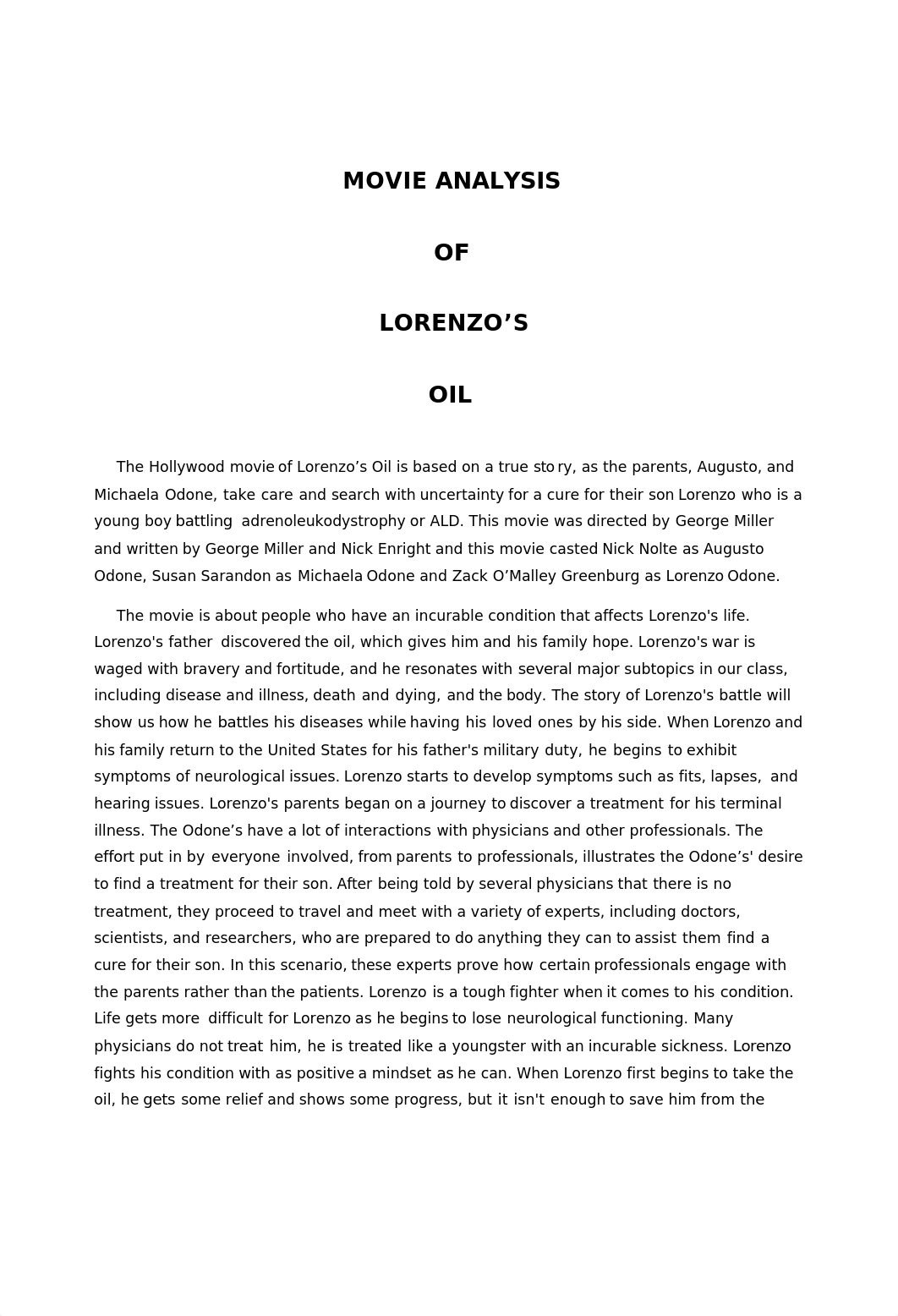 Lorenzo's Oil Movie Analysis.docx_d7vk5tcob8h_page1