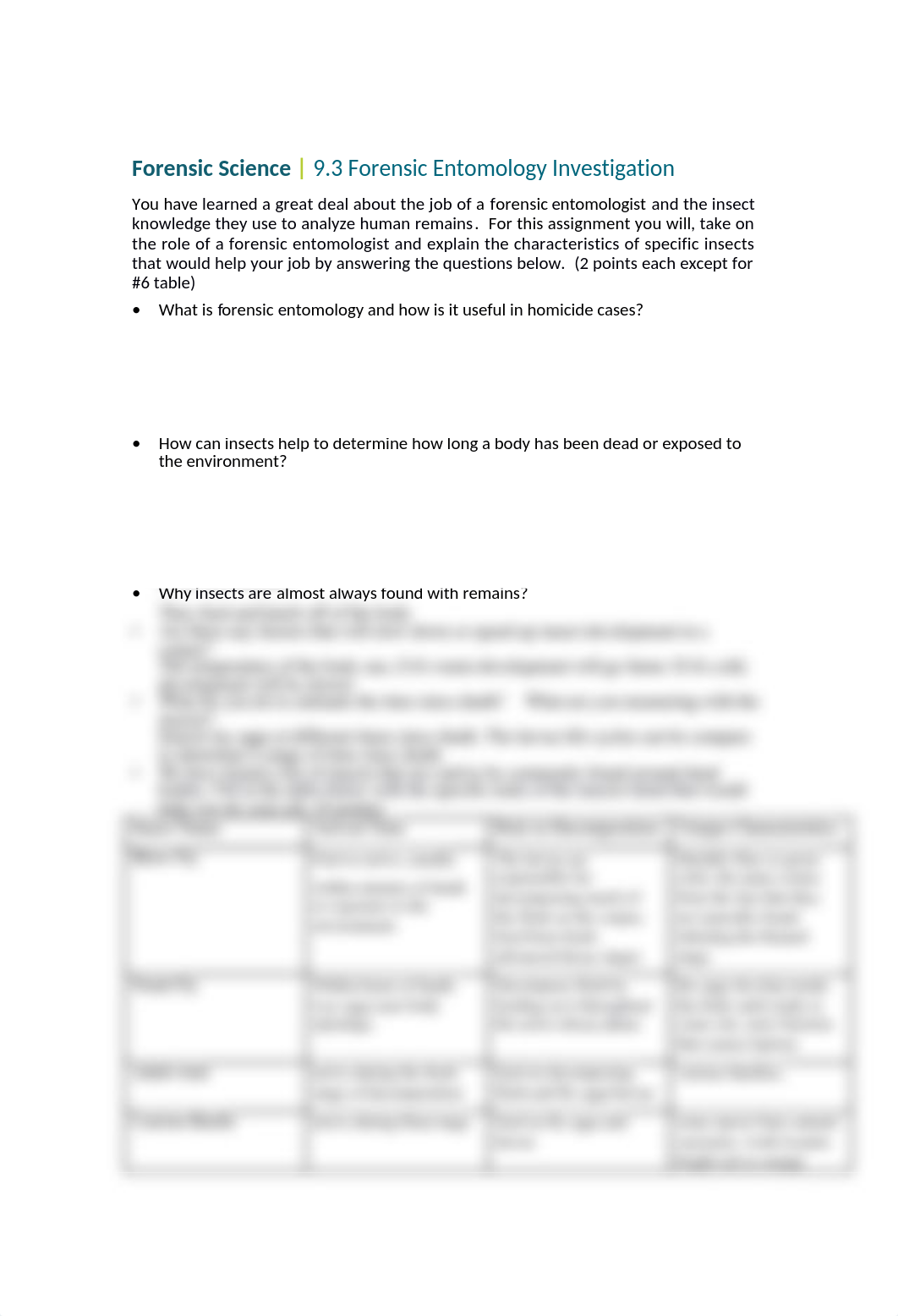 9.3 Forensic Entomology Investigation .docx_d7vmphitvw5_page1