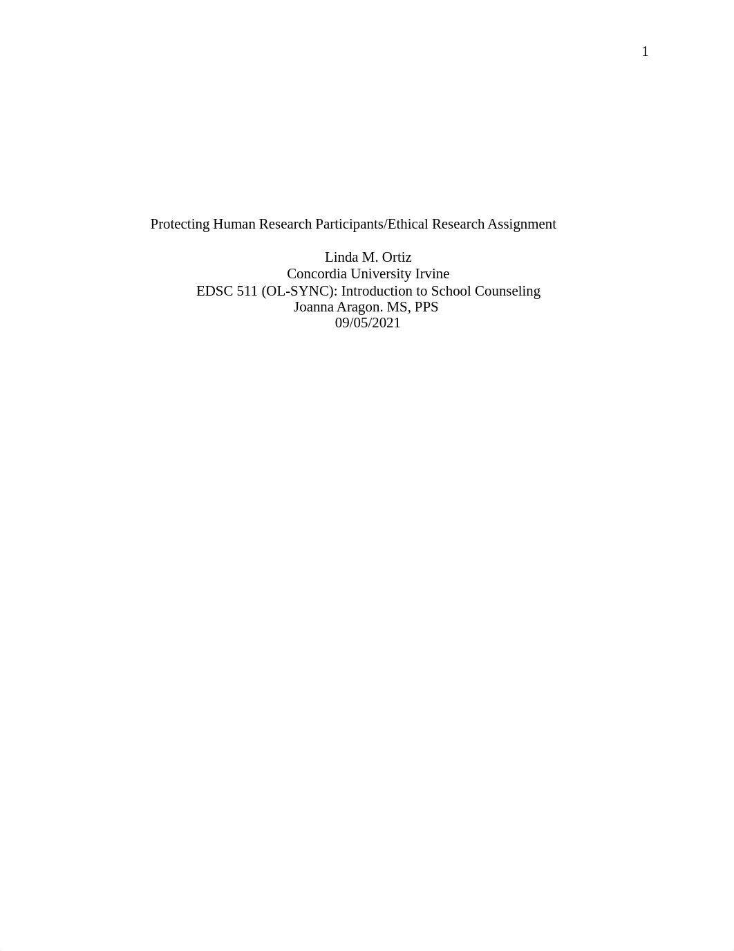 Assignment #1 - Protecting Human Research Participants_Ethical Research EDSC 511.docx_d7vr70jzm2f_page1