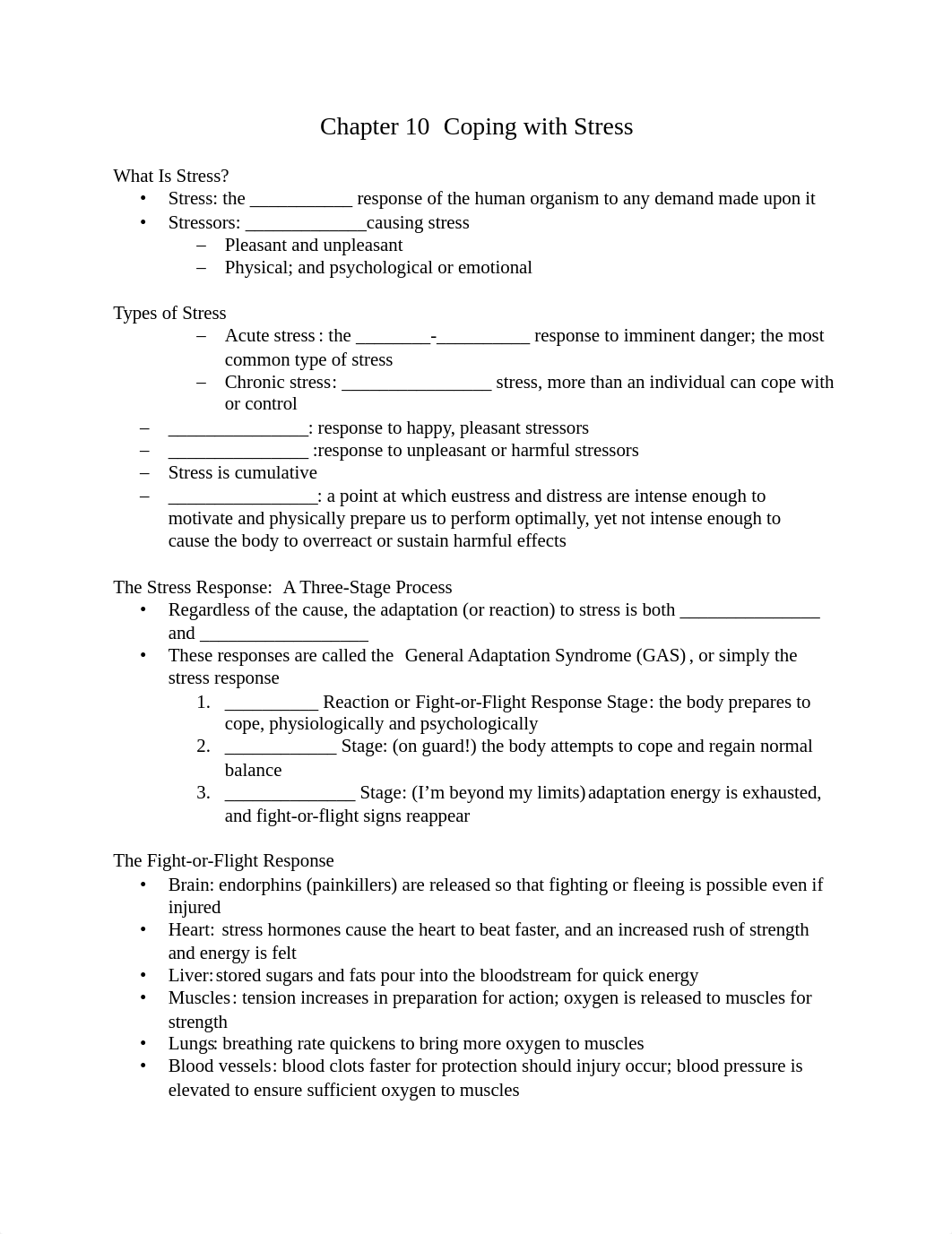 Chapter 10  notes Coping with Stress.docx_d7w8l435974_page1