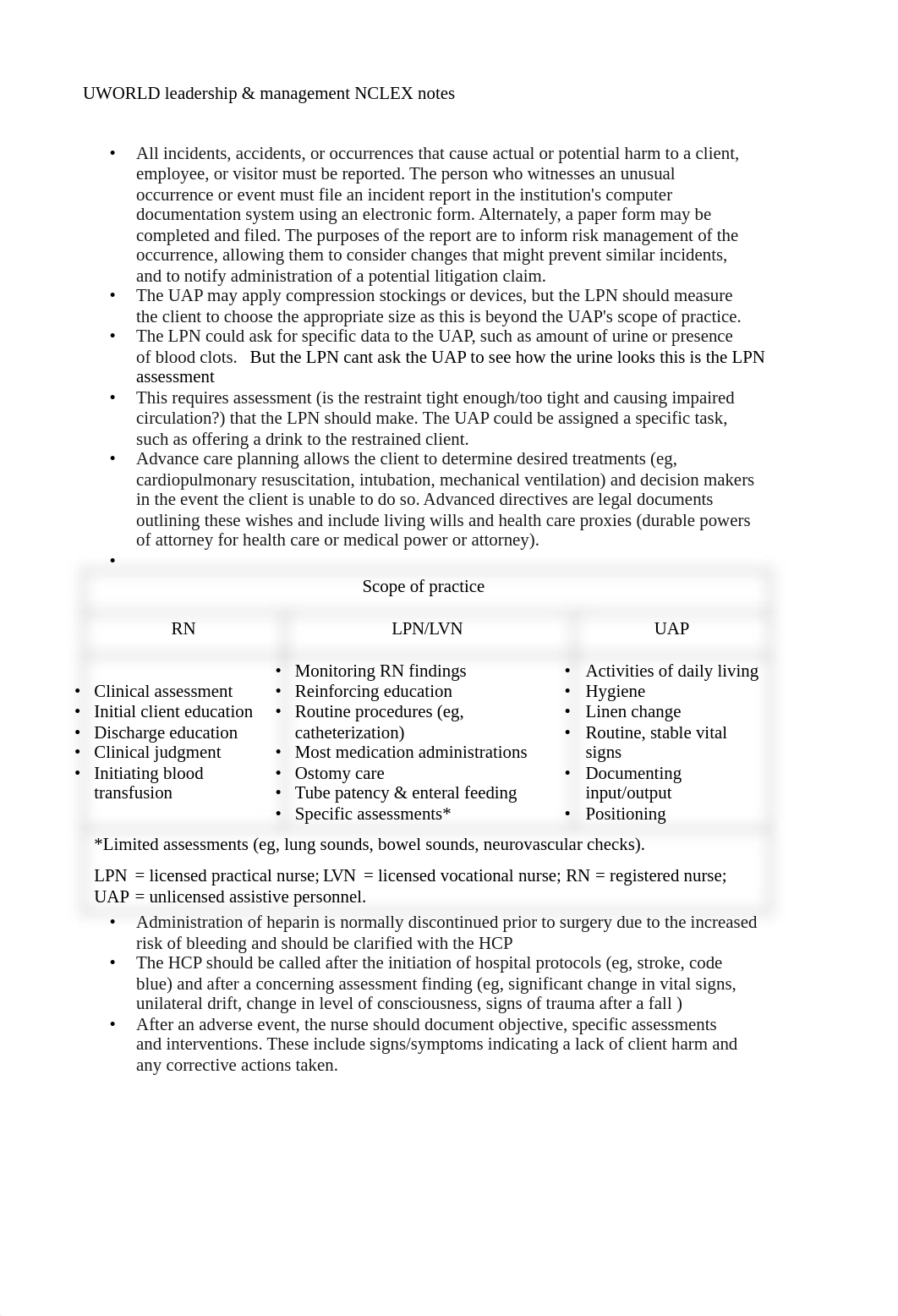 UWORLD leadership & management NCLEX notes.odt_d7wfhgww1x3_page1