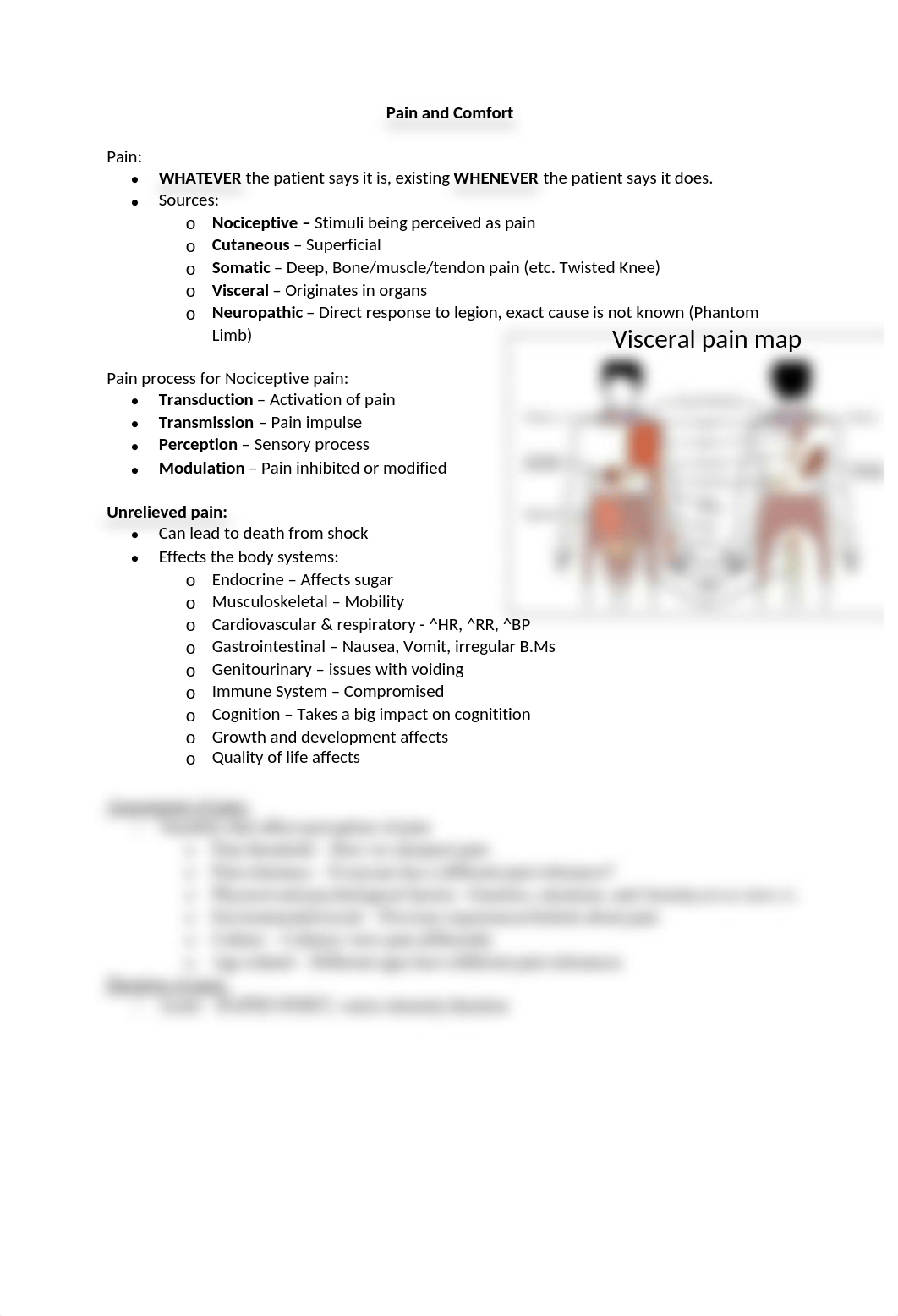 exam 3 study guide - Pain and Comfort.docx_d7wgjsey7va_page1