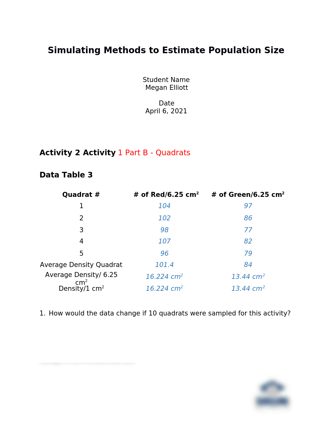 Assignment -  Simulating Methods to Estimate Population Size.docx_d7wjprbzijh_page1