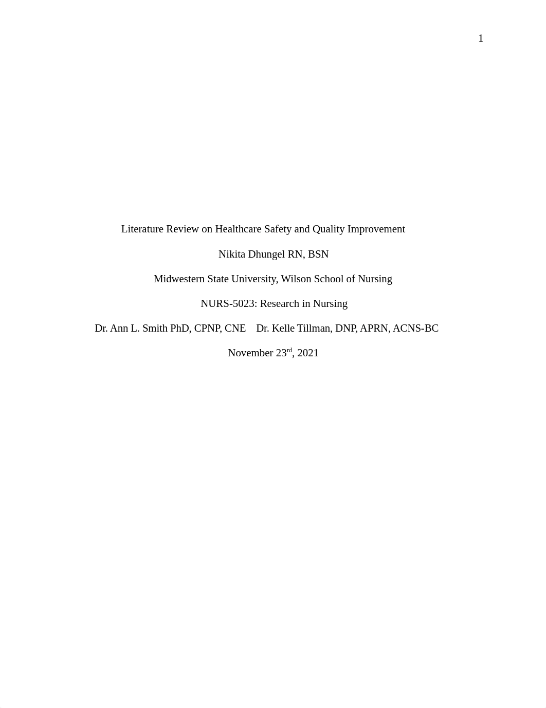 Literature Review on Healtand Quality Improvement  revised.doc_d7wnc127qi7_page1