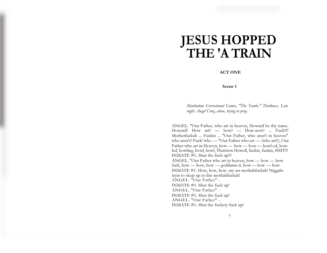 Jesus Hopped the A Train Full Script.pdf_d7wo8hphjcs_page1