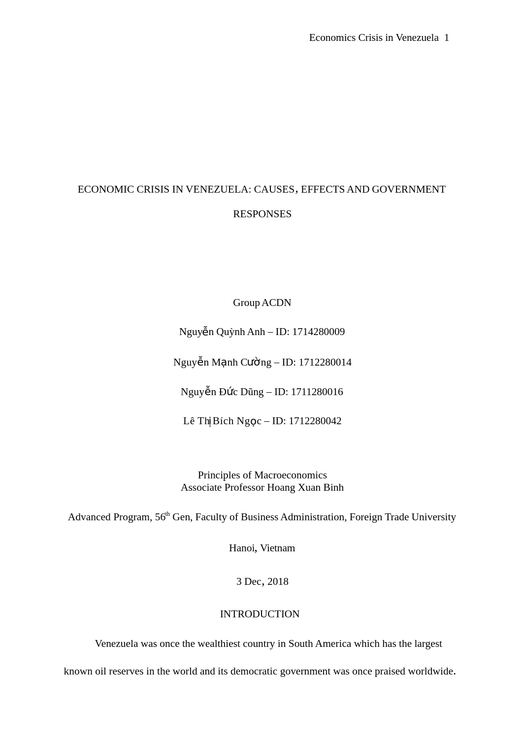 Group ACDN_CTTTQT_K56_Economic Crisis in Venezuela.docx_d7x0bdqt0mi_page1