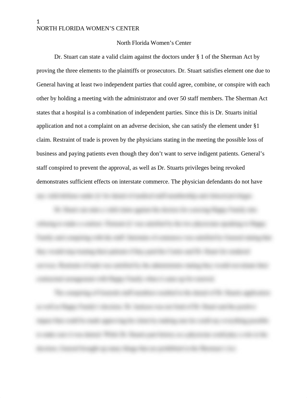 Assignent 9.1 North Florida Women's Center.docx_d7x7r3kea5i_page1