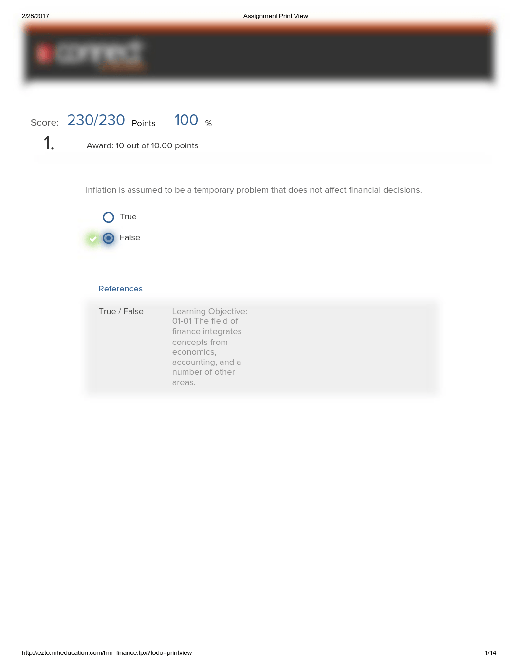 Corporate finance connect hw 1_d7xpnv6281a_page1