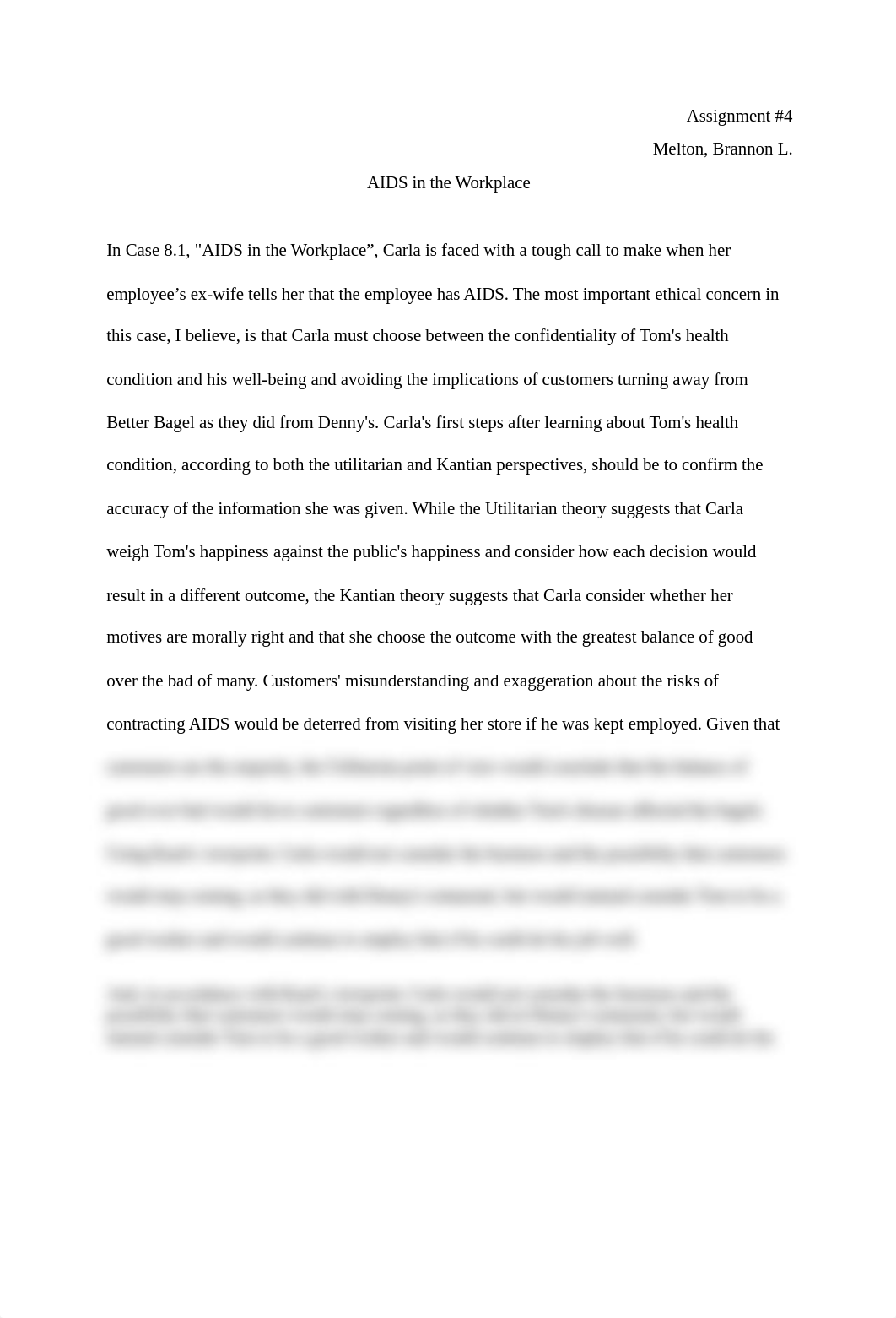 Utilitraian and Kantian perspecives on Case 8.1-AIDS in the workplace.docx_d7xx6pryuiu_page1