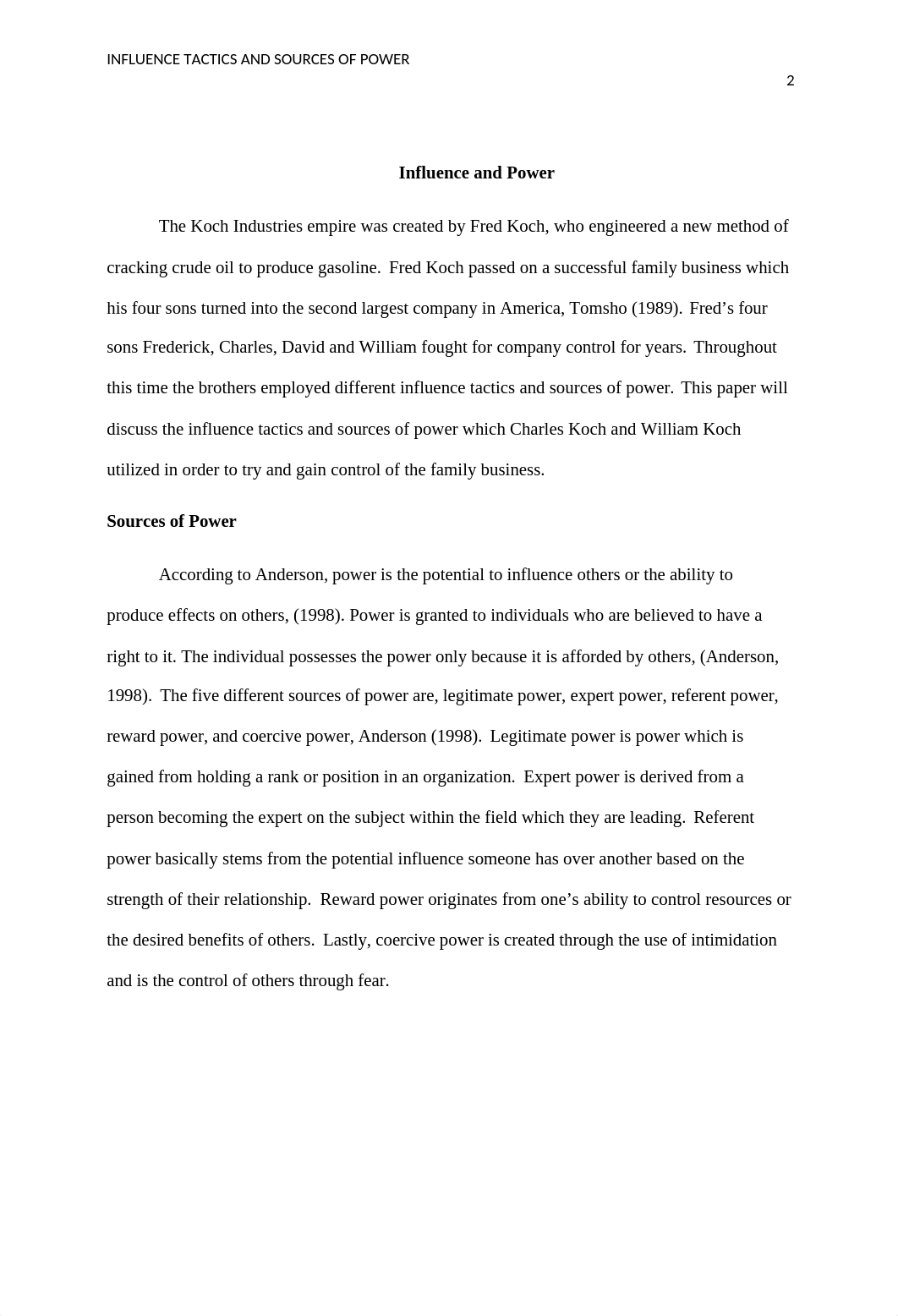 MGT420 - Influence Tactics and Sources of Power - Case 1.docx_d7y235z3ov5_page2