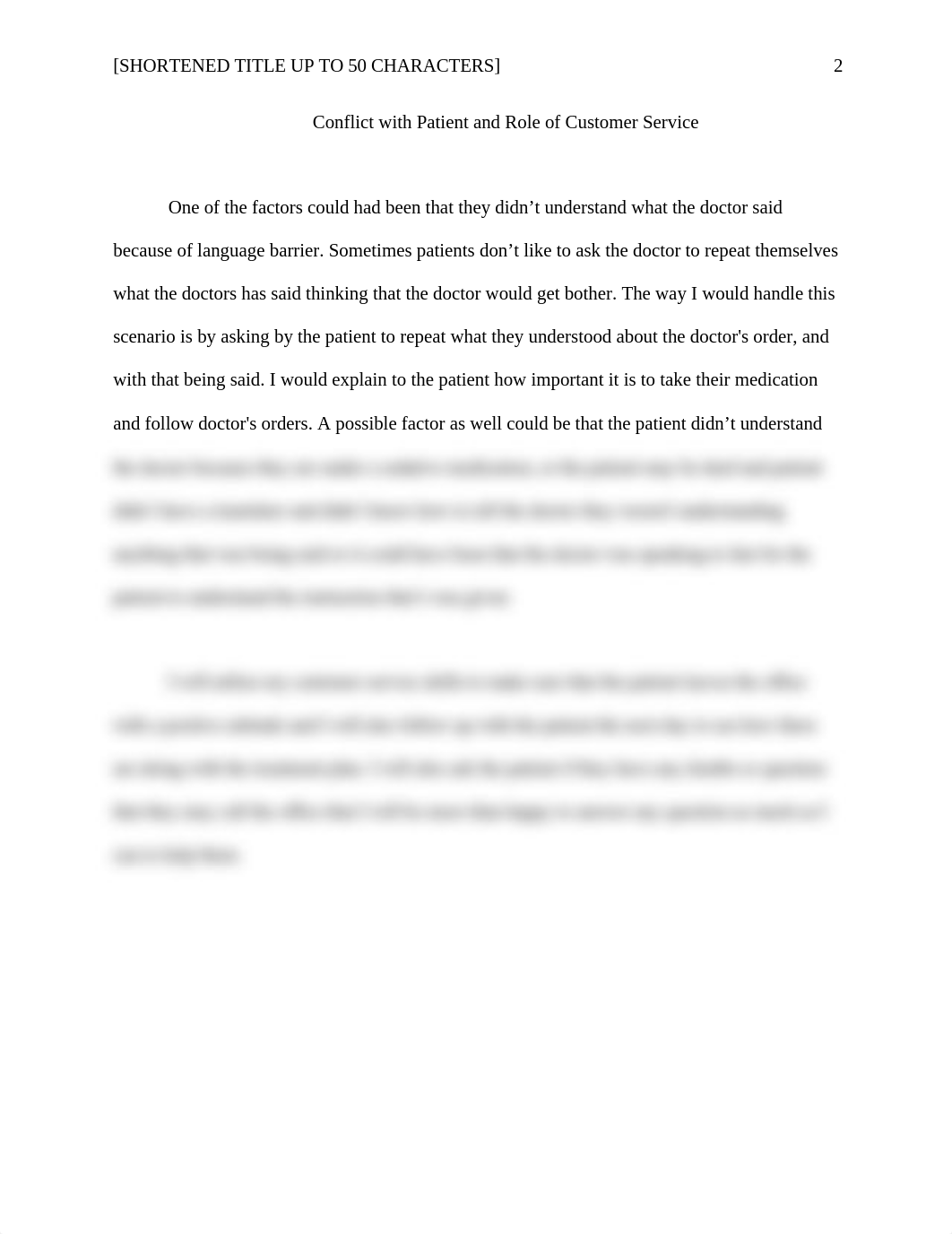 Conflict with Patient and Role of Customer Services.docx_d7y4sd9r939_page2