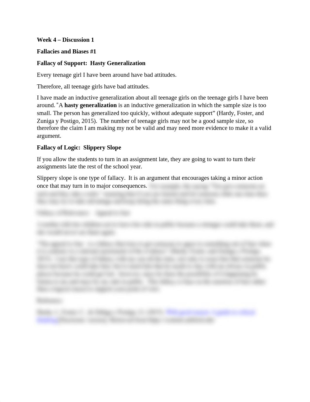 Week 4 discussion 1 Fallacies and Biases #1.docx_d7y8ngz5job_page1