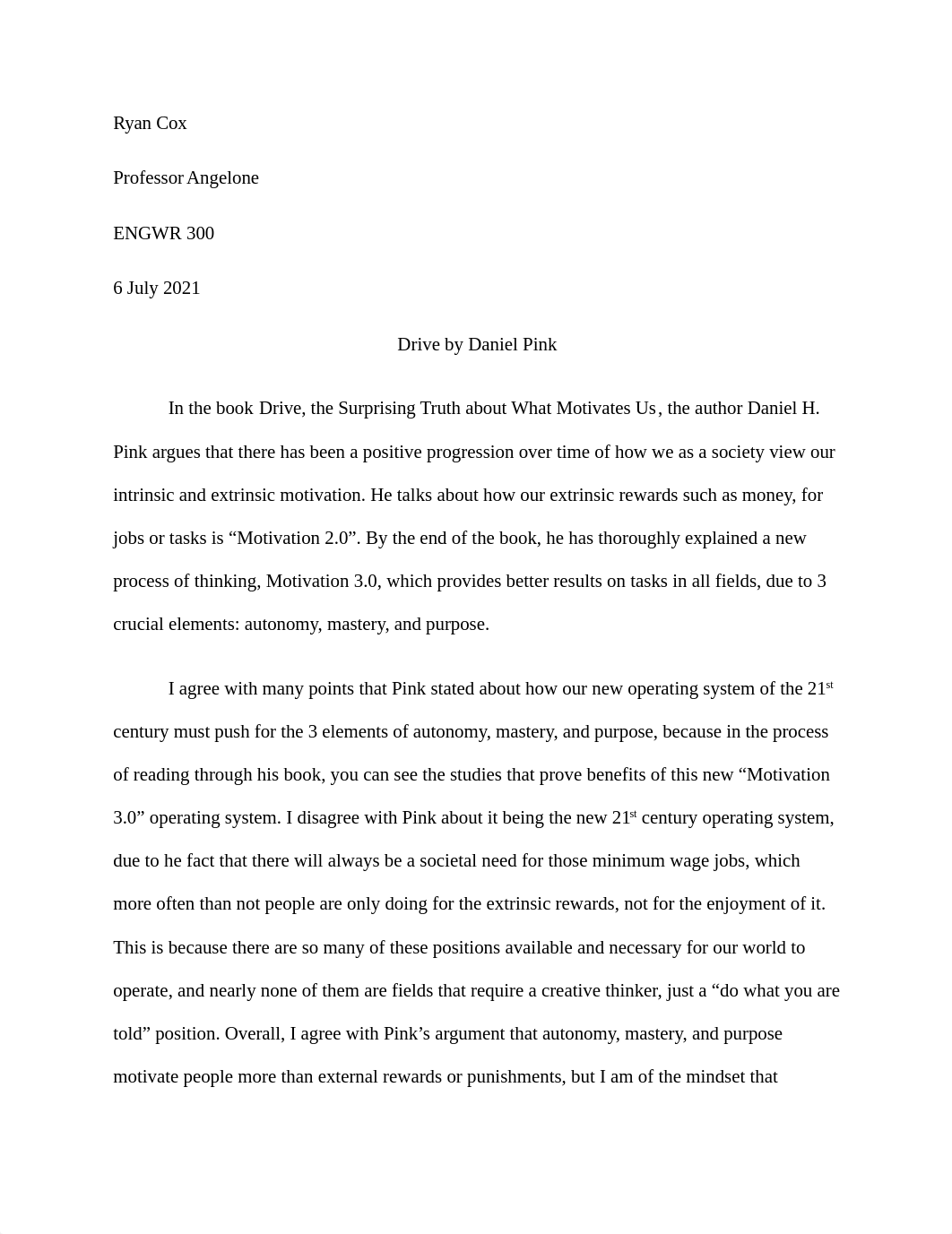 Drive Essay Ryan Cox.docx_d7z13lr1jho_page1