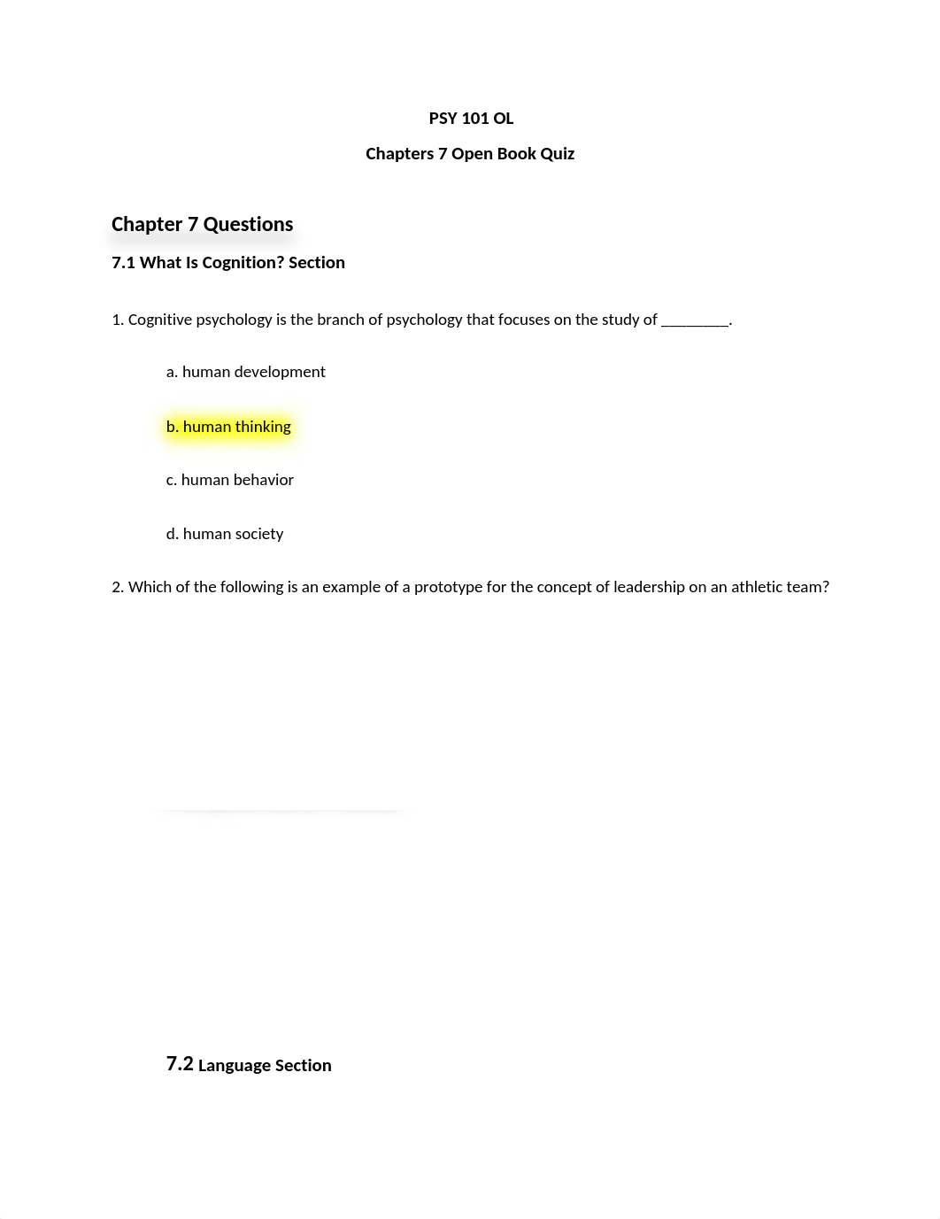 Kachina Swasey PSY 101-OL Chapter 7 Quiz.docx_d7z3uk2nb03_page1