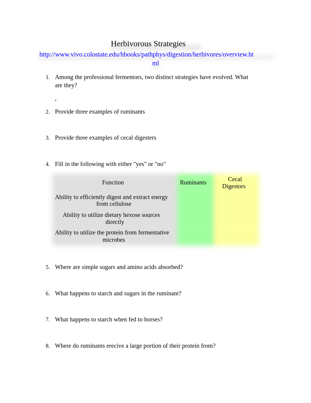 Herbivorous Strategies Assignment 9 ABS378_d7z4gqp93mf_page1