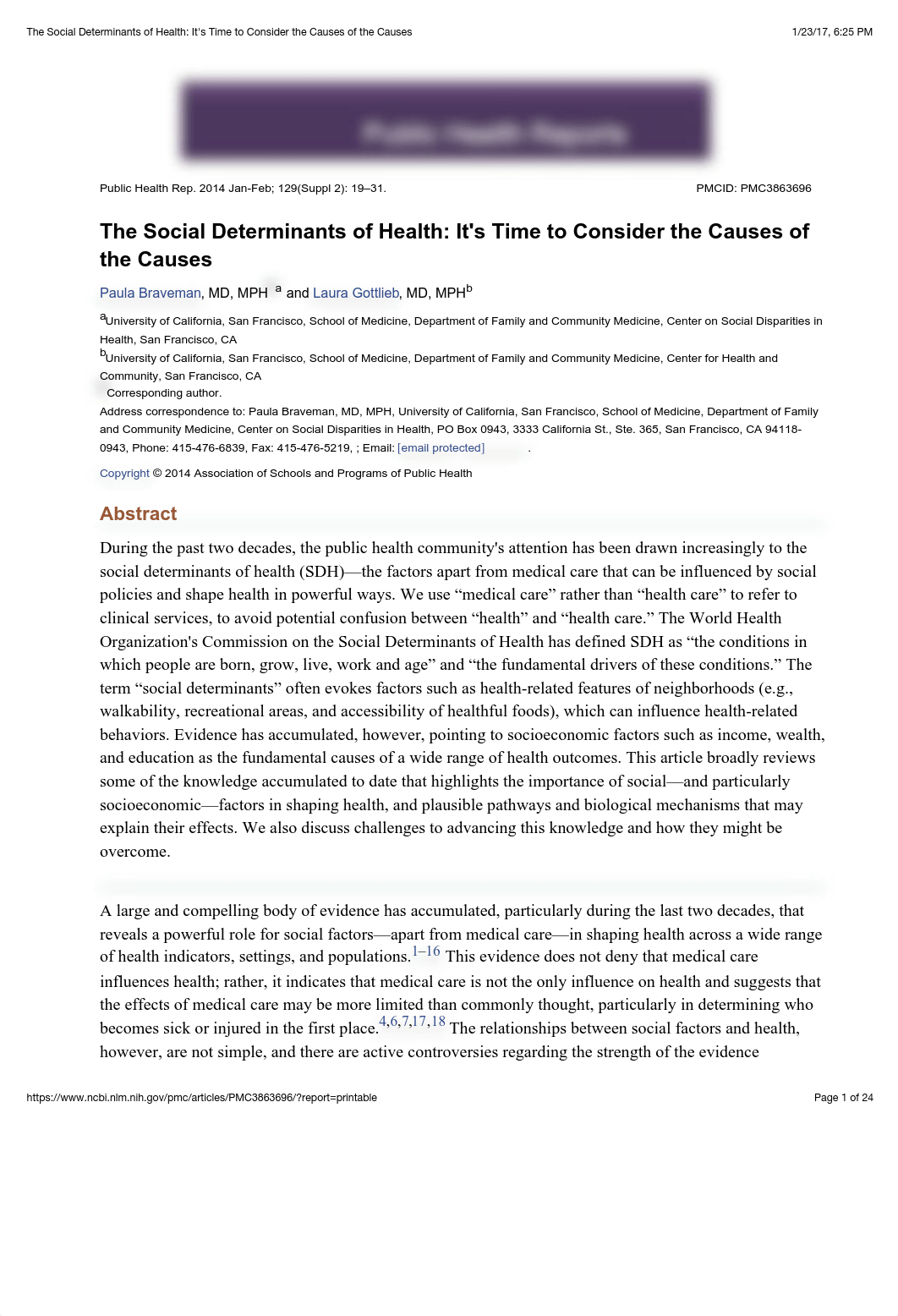 Braveman & Gottlieb (2014) The social determinants of health.pdf_d7z7wmhs164_page1