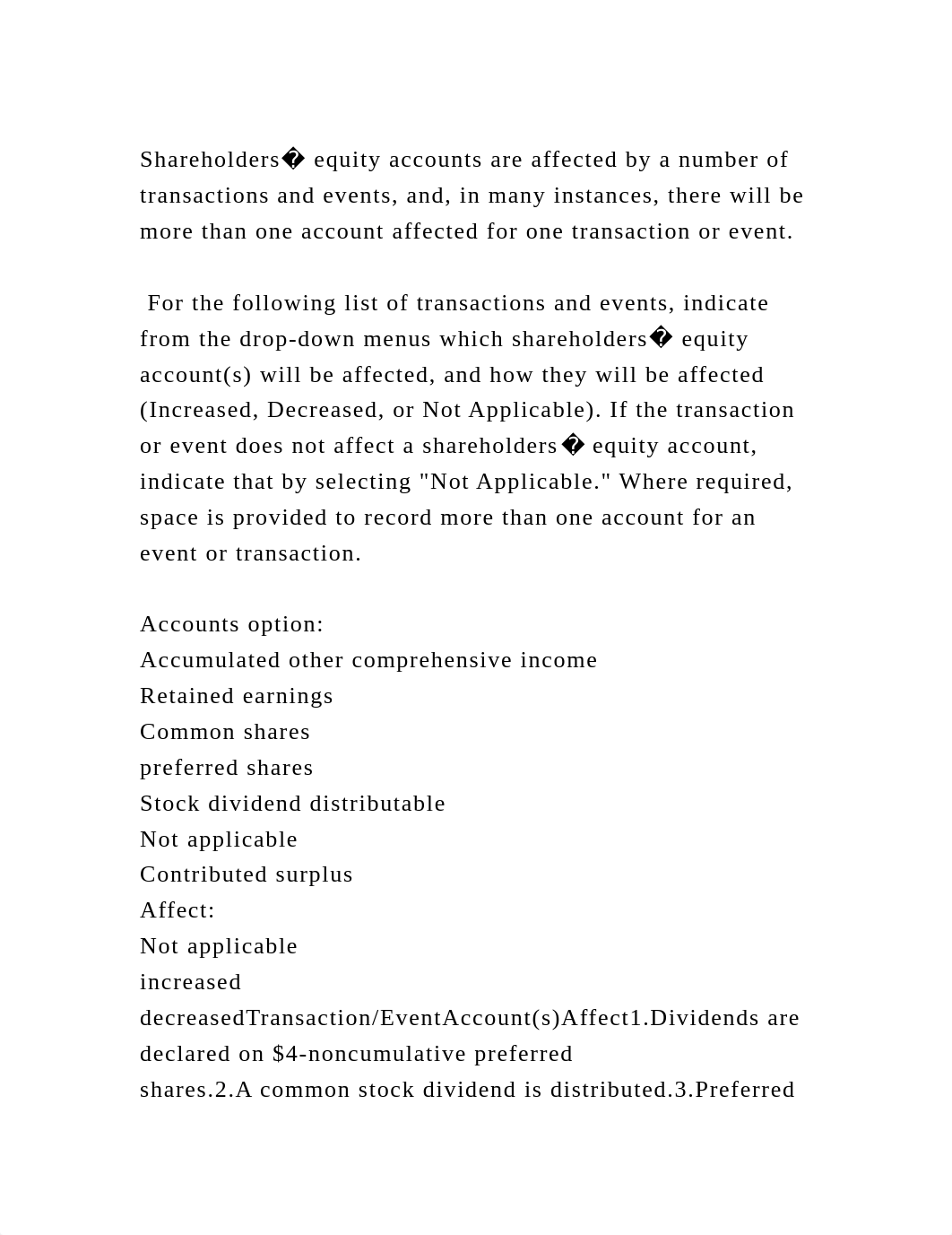 Shareholders� equity accounts are affected by a number of transactio.docx_d7z8wuw8afa_page2