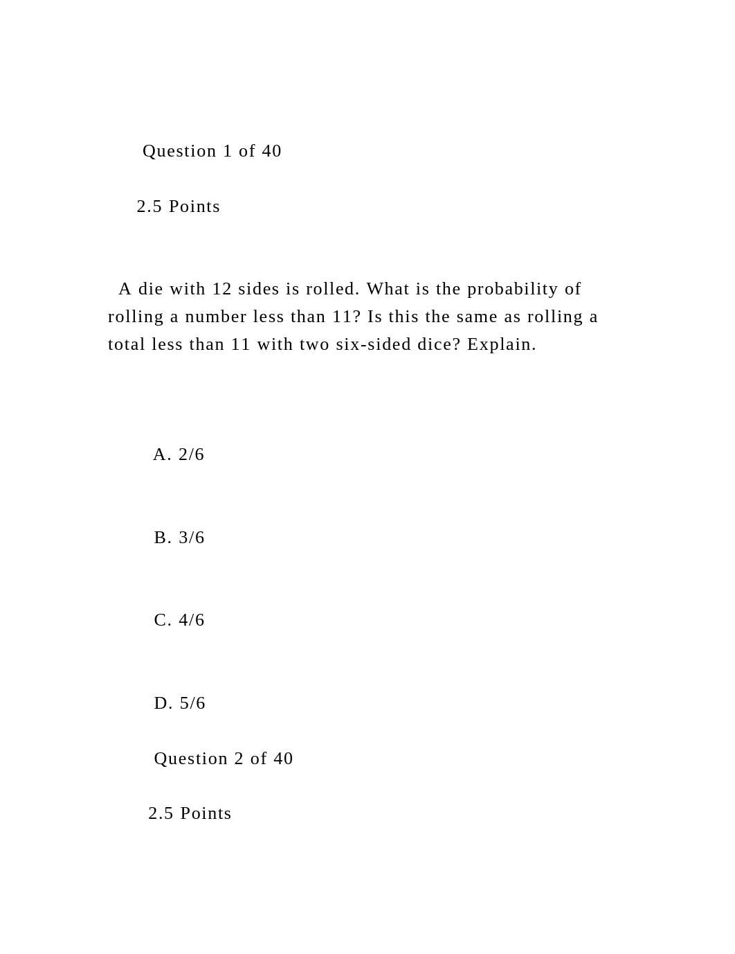 Question 1 of 40          2.5 Points      A die with 12.docx_d7zd9hn7qem_page2