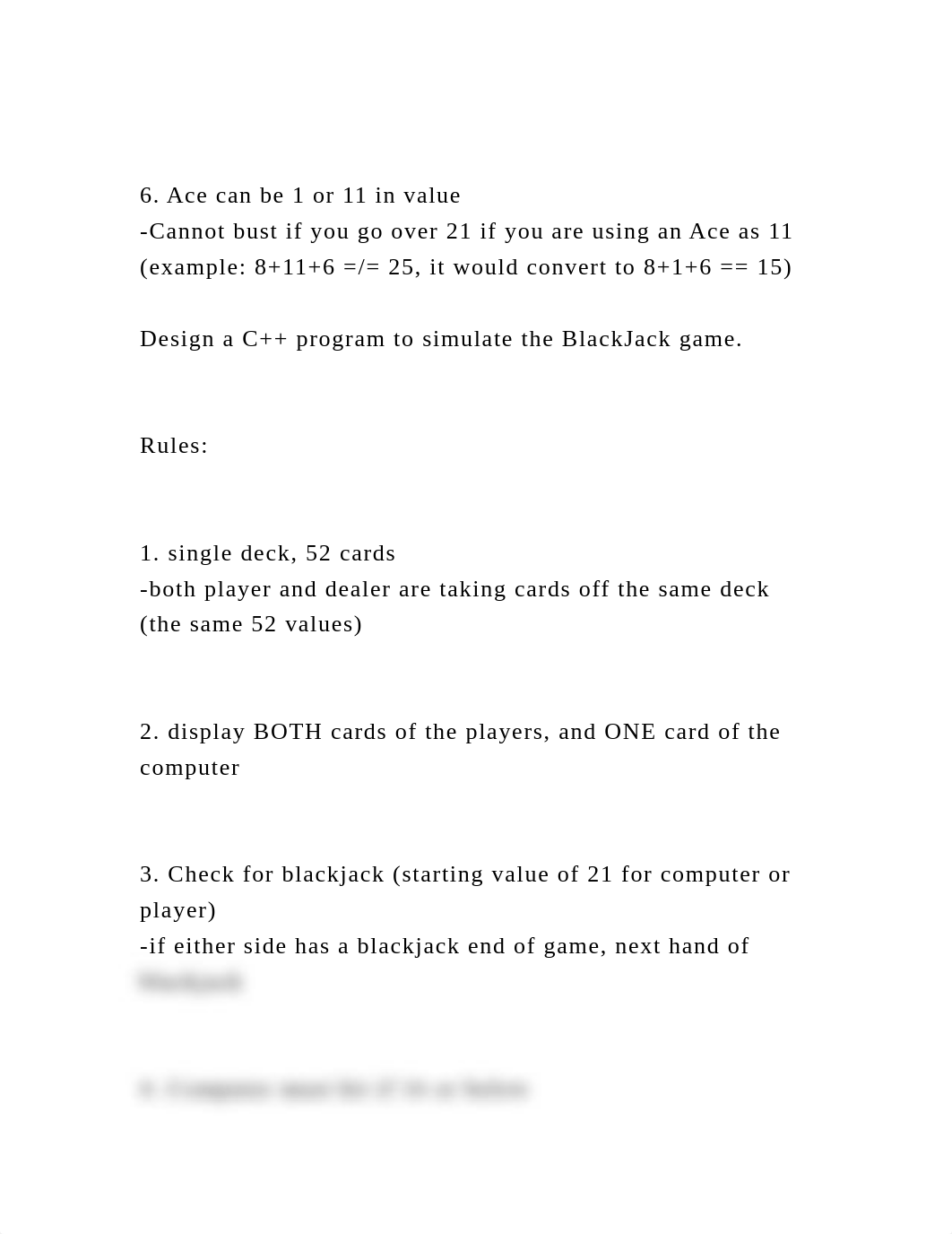 Design a C++ program to simulate the BlackJack game.Rules.docx_d7zlqfsqbxe_page3