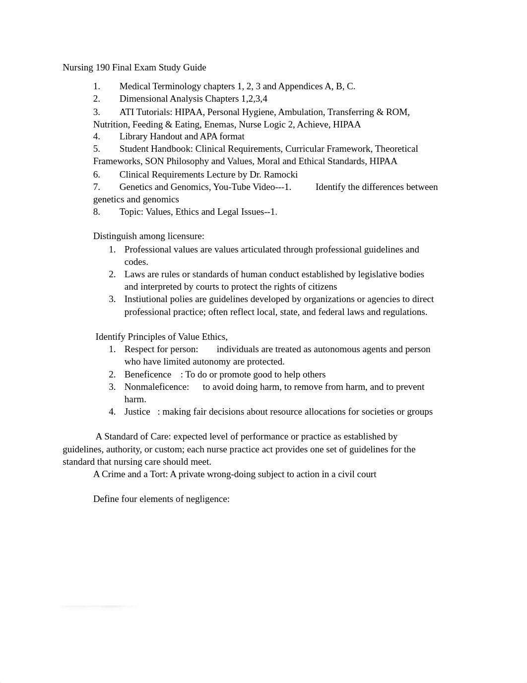 Nursing 190 study guide (1).docx_d7zyr911apr_page1