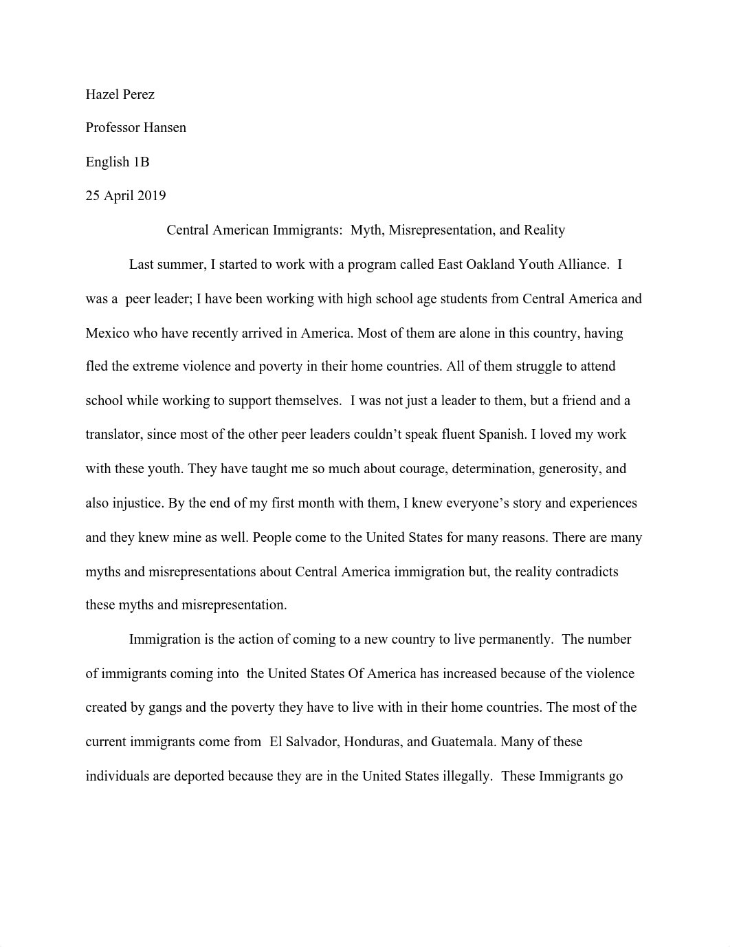 Hazel Perez essay of immigration.pdf_d81vllwgvh7_page1