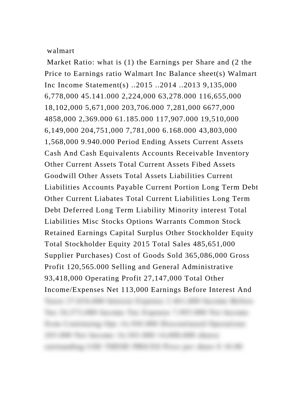 walmart Market Ratio what is (1) the Earnings per Share and (2 t.docx_d820btvdy3i_page1