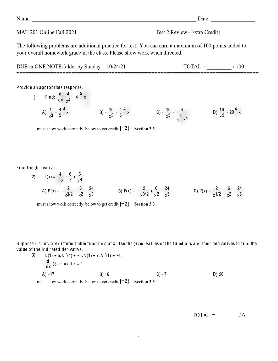 M 201 OL FA21 Test 2  Review {Ex.pdf_d82aoqksggk_page1