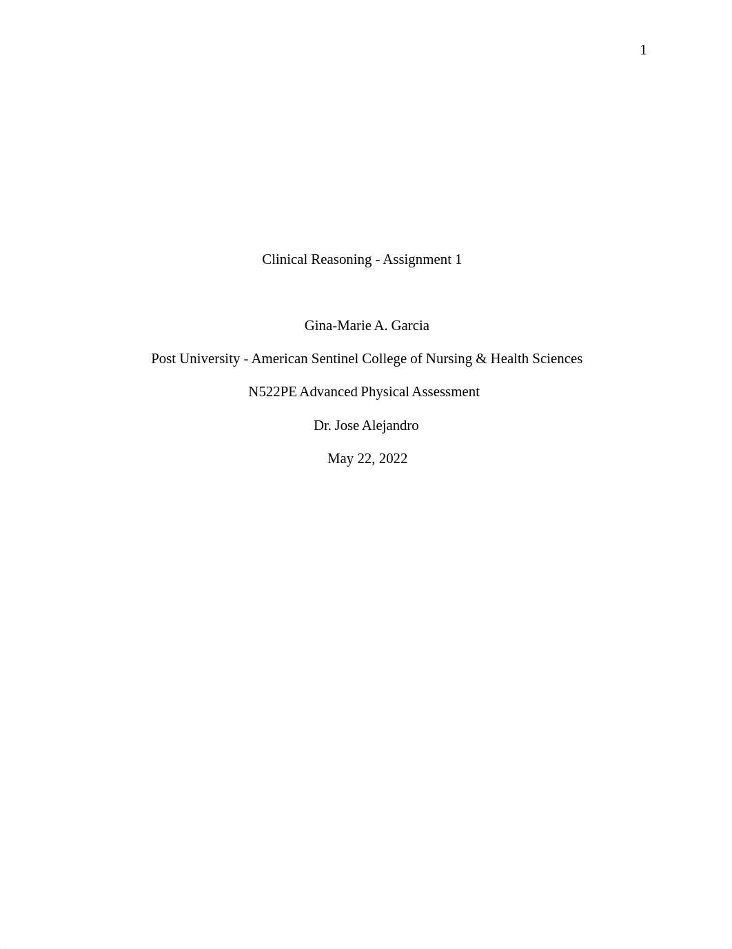 Assignment 1 Clinical Reasoning Revision 1.docx_d82io43hfeb_page1