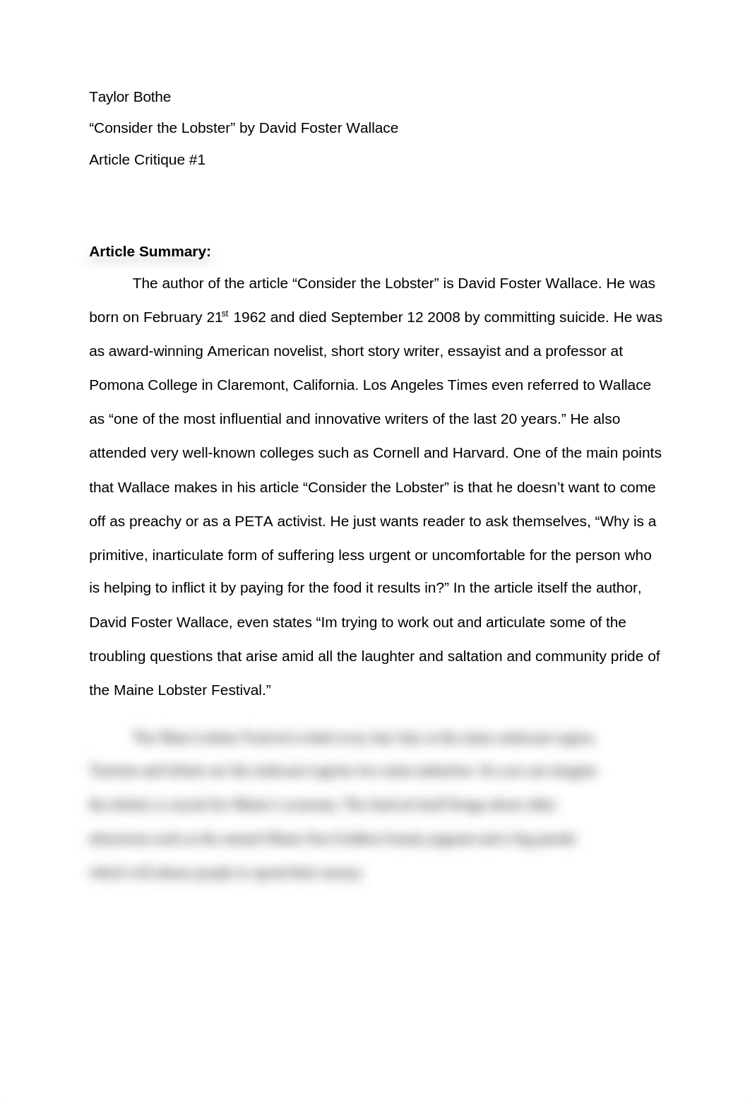 Consider the Lobster Article Critique_d82jr15px3w_page1